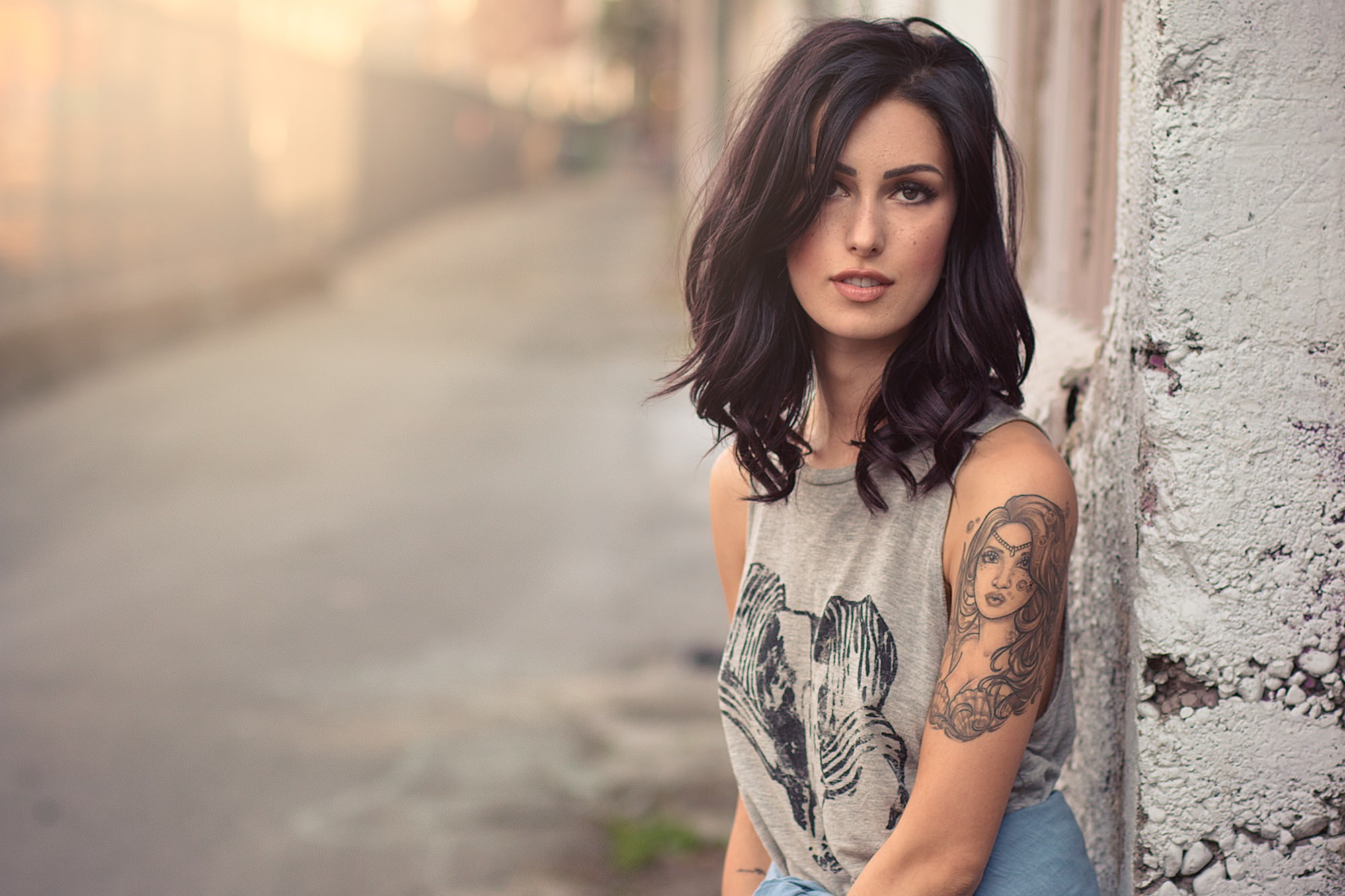 tattoo, 1080P, 2000x1333, portrait, women, HD Wallpaper