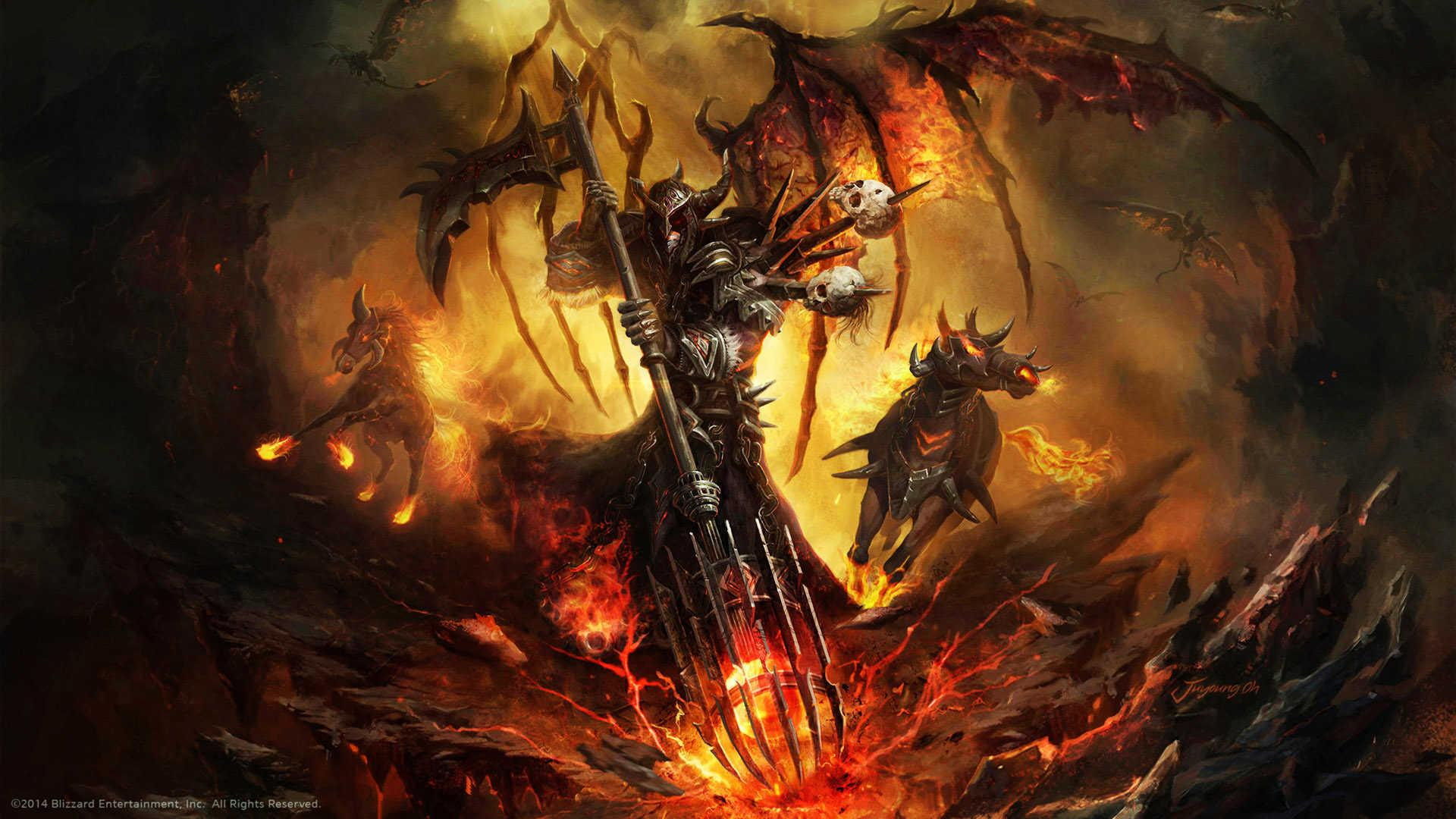 dota 2, 1080P, warlock, games, HD Wallpaper