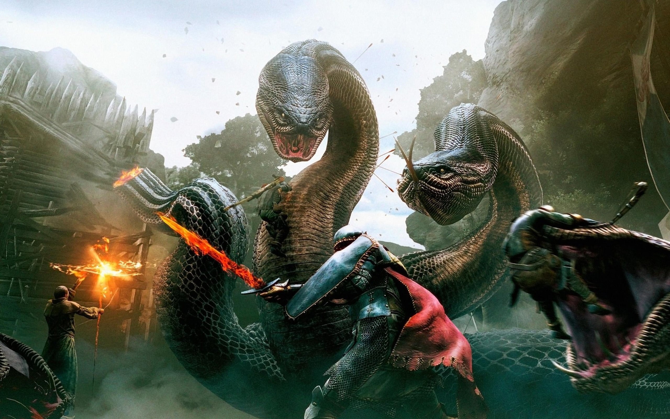 2K, anaconda, dragon, s, video games, dogma, adventure, picture, game, action games, HD Wallpaper
