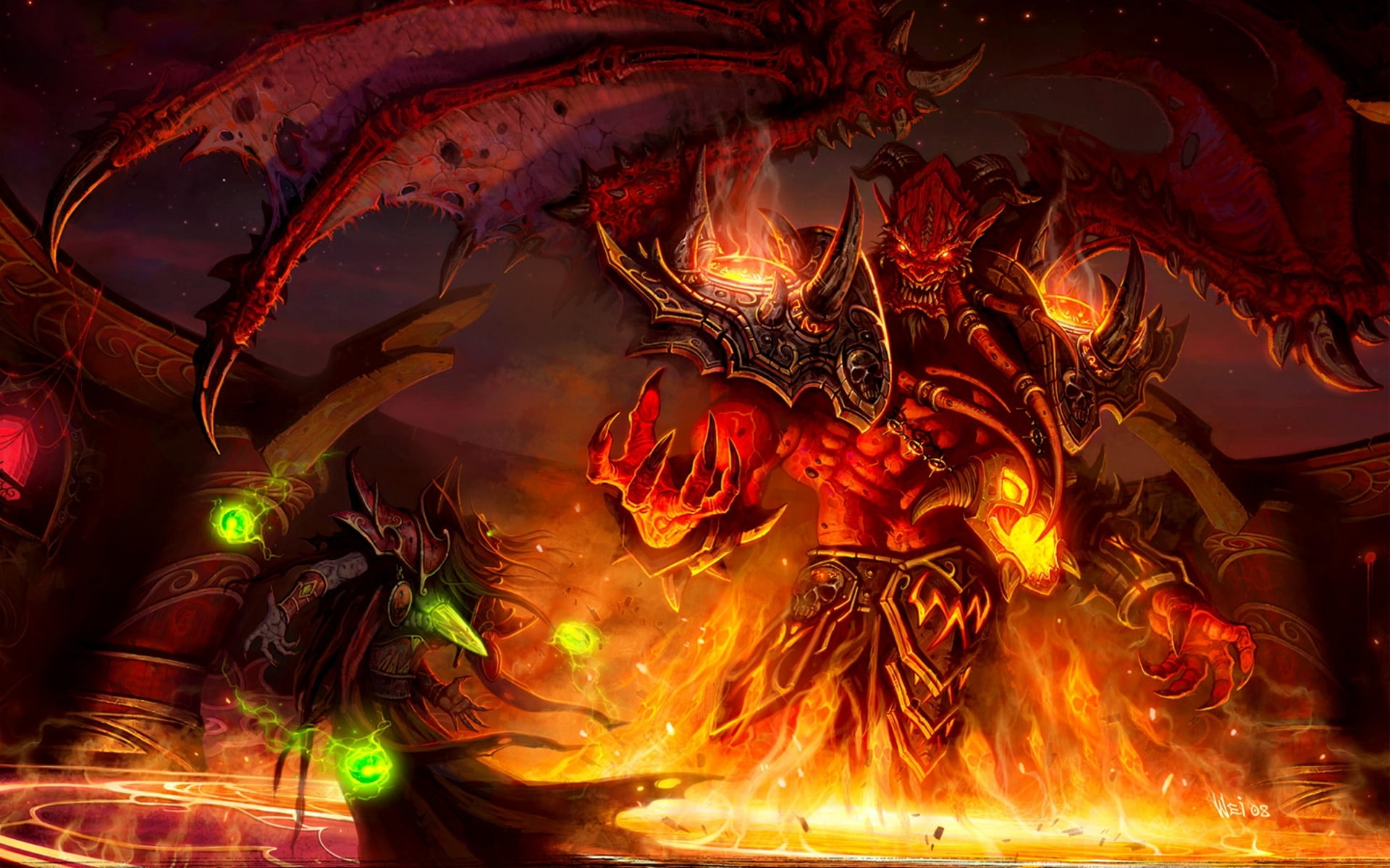 illustration, light - Natural Phenomenon, no people, black Color, battle, inferno, flame, creativity, abstract, motion, red, outdoors, demon, magic, wow, HD Wallpaper