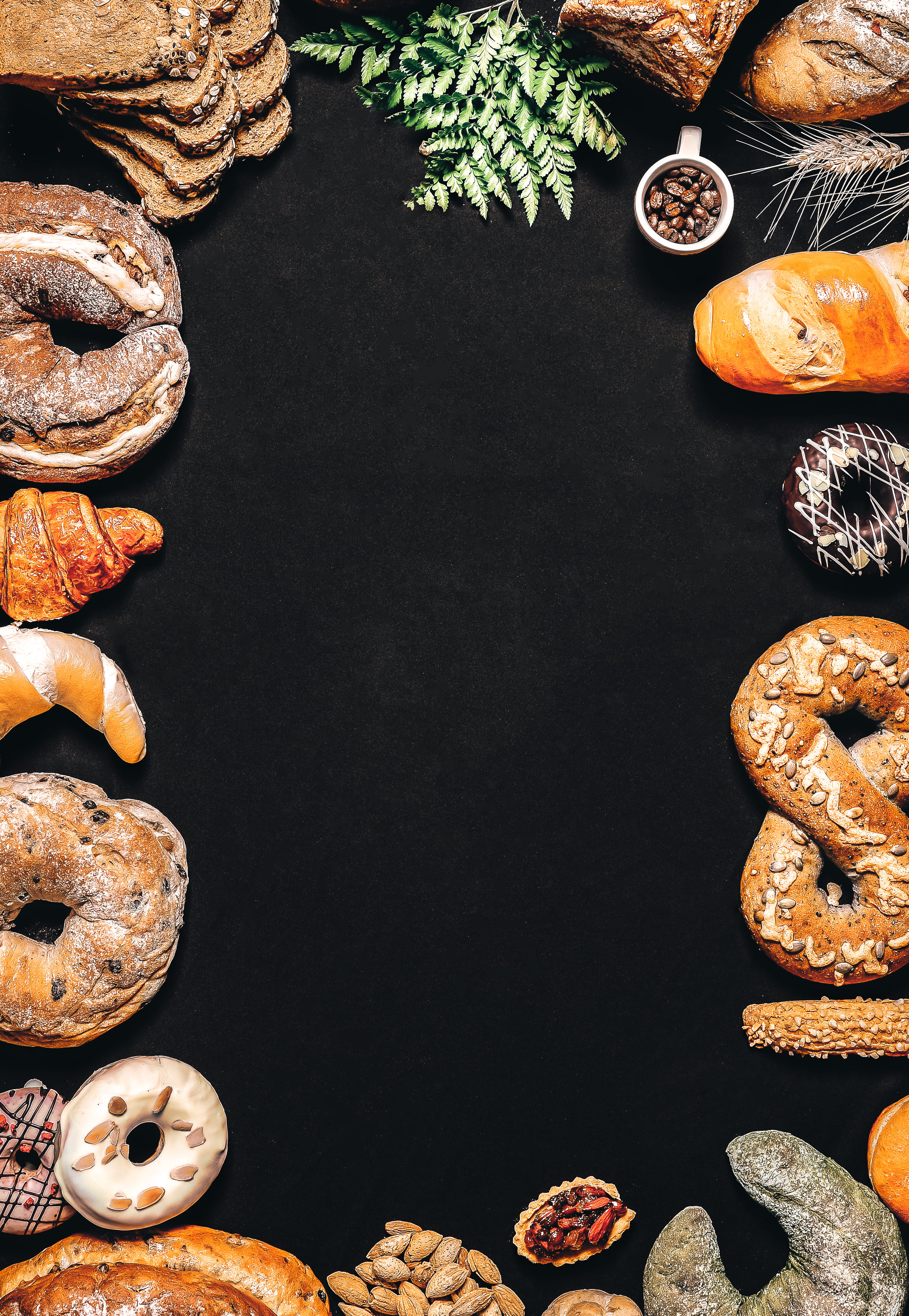 freshness, pastries, large group of objects, directly above, wellbeing, table, sweet food, cake, variety, choice, bread, assorted, ready-to-eat, indulgence, Phone HD Wallpaper