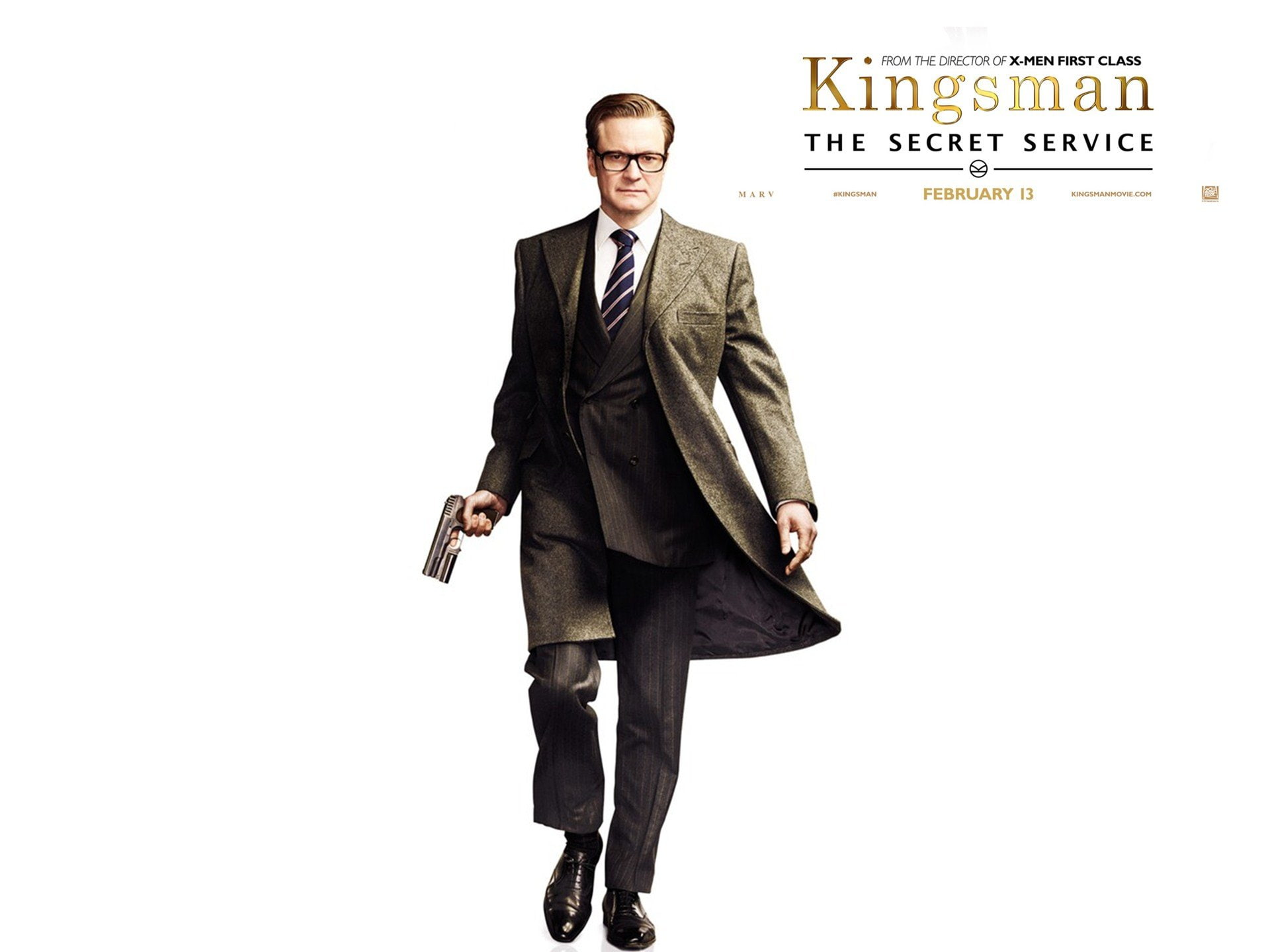 gun, secret, 1080P, spy, action, kingsman-secret-service, crime, adventure, weapon, poster, service, comedy, kingsman, HD Wallpaper