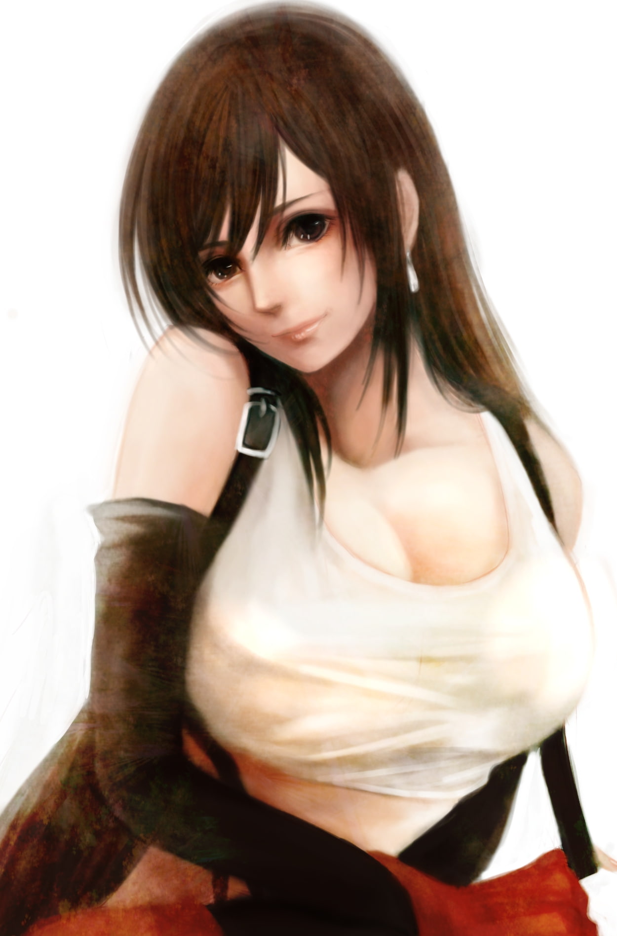 720P, x, Final Fantasy VII, fantasy, video, games, lockheart, Video Games, vii, tifa, art, anime, final, girls, hd, Phone HD Wallpaper