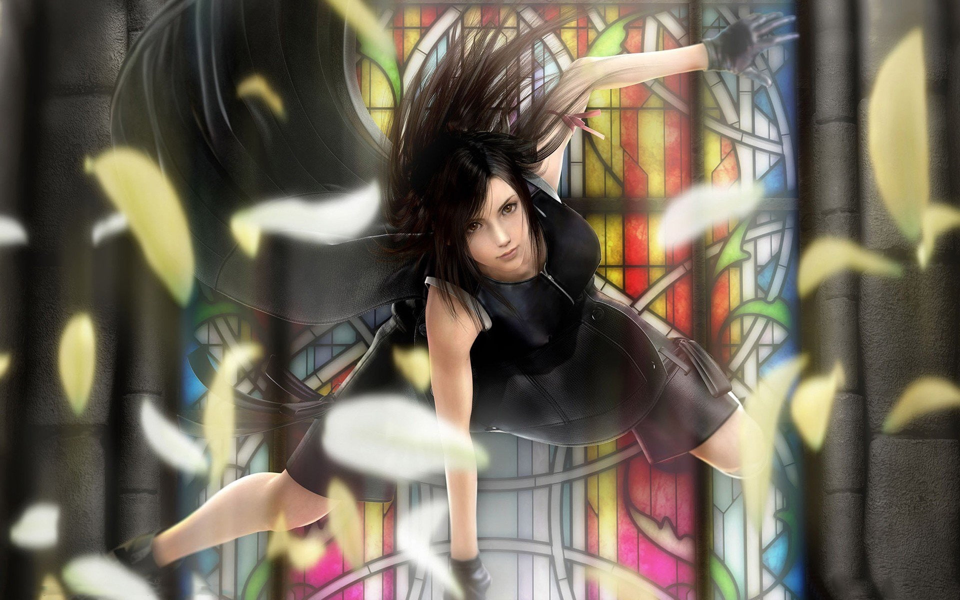fight, advent, vii, fantasy, lockheart, final, tifa, 1080P, children, HD Wallpaper