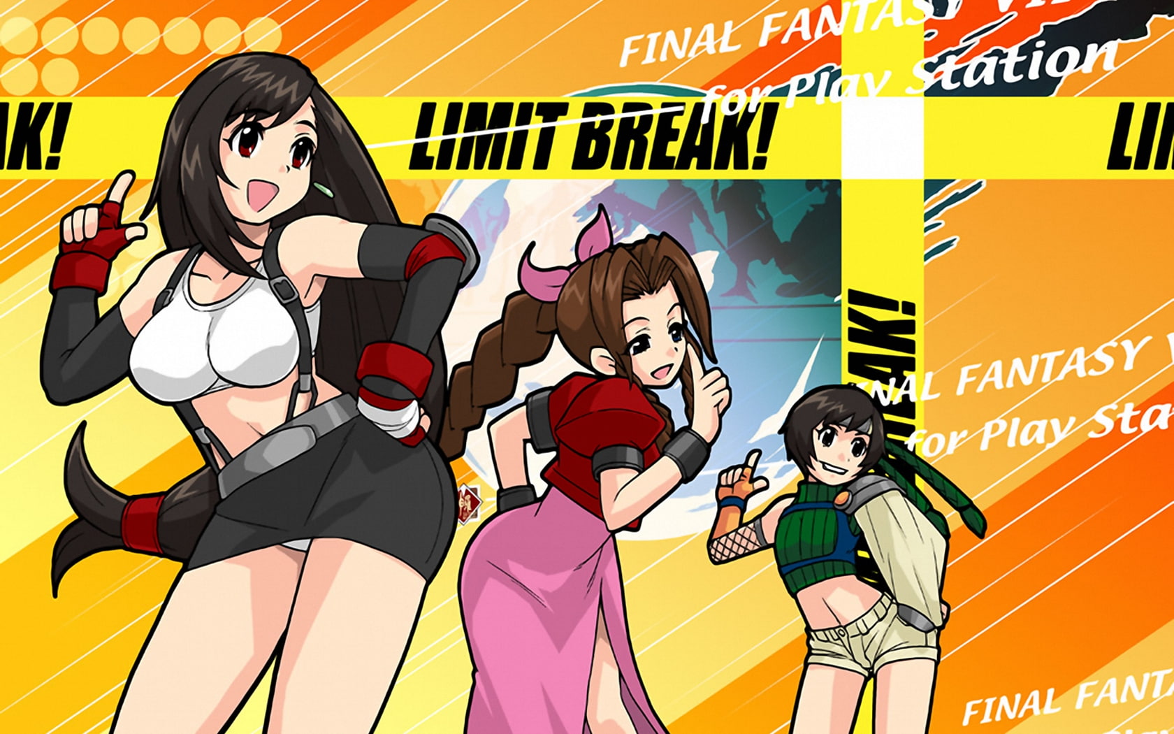video, 720P, kisaragi, games, tifa, final, hd, Final Fantasy VII, Final Fantasy, vii, yuffie, fantasy, aer, advent, art, lockheart, children, HD Wallpaper