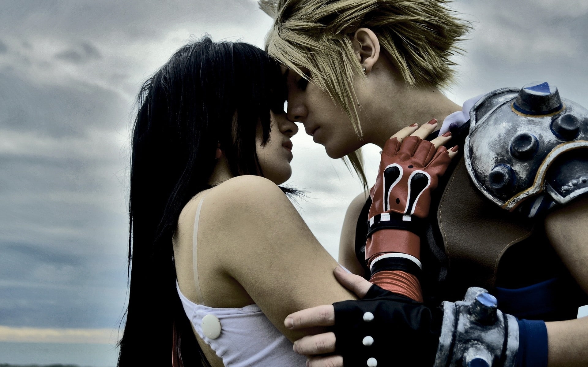 cloud, women, men, 1080P, lockheart, fantasy, tifa, cosplay, strife, brunette, final, HD Wallpaper