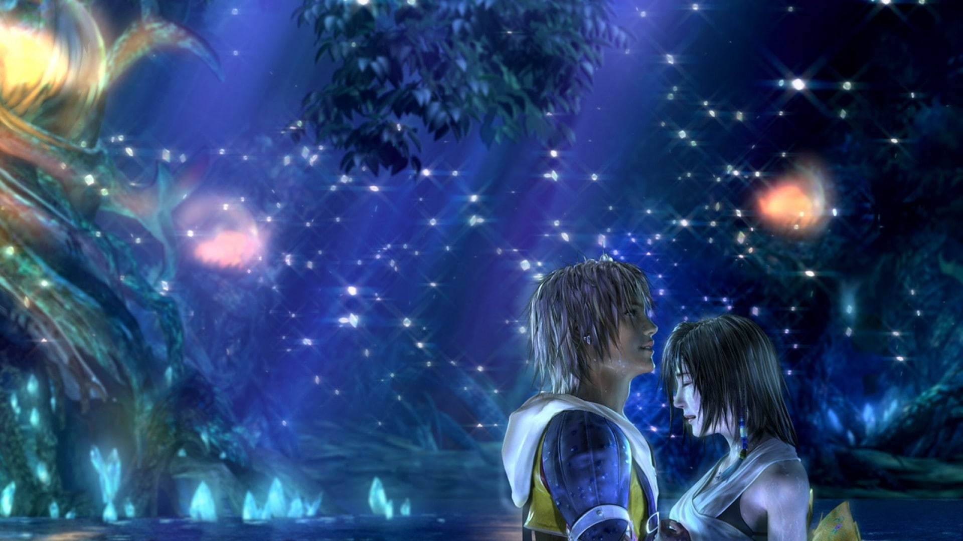 hd, games, fantasy, 1080P, Yuna, video, x, art, final, tidus, Video Games, HD Wallpaper