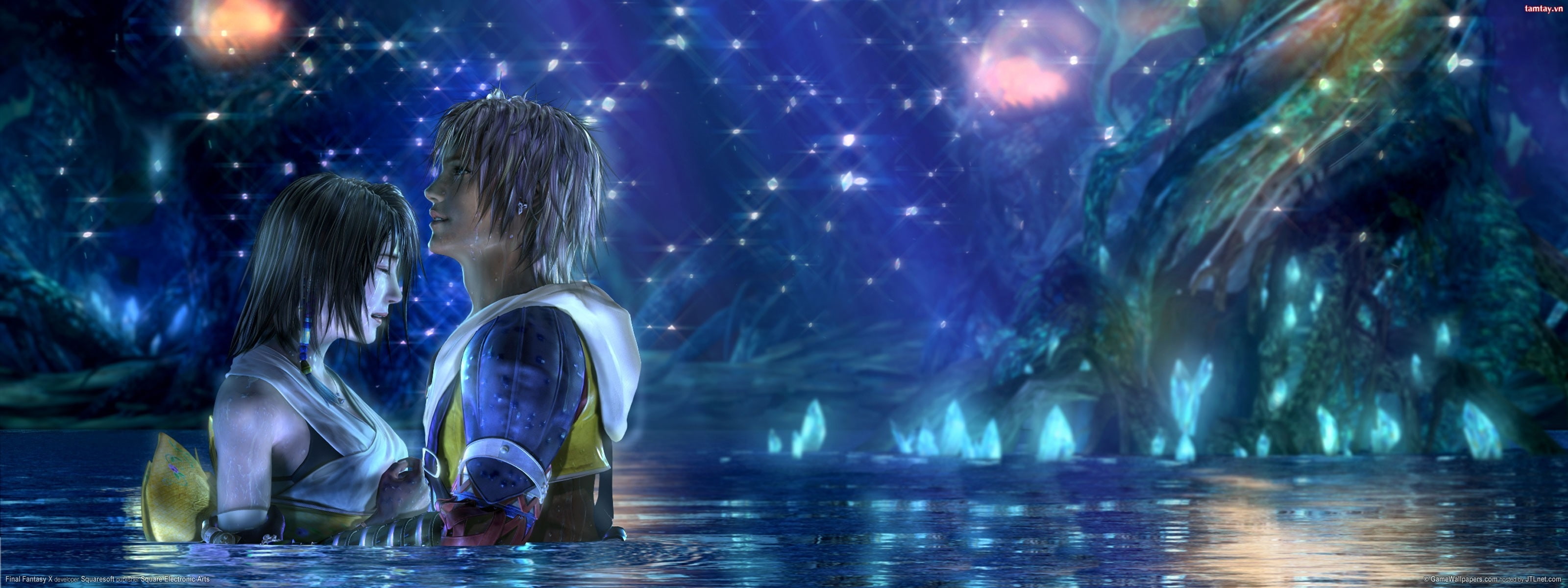 hd, fantasy, final, video, 2K, yuna, tidus, Video Games, games, art, Final Fantasy, x, HD Wallpaper
