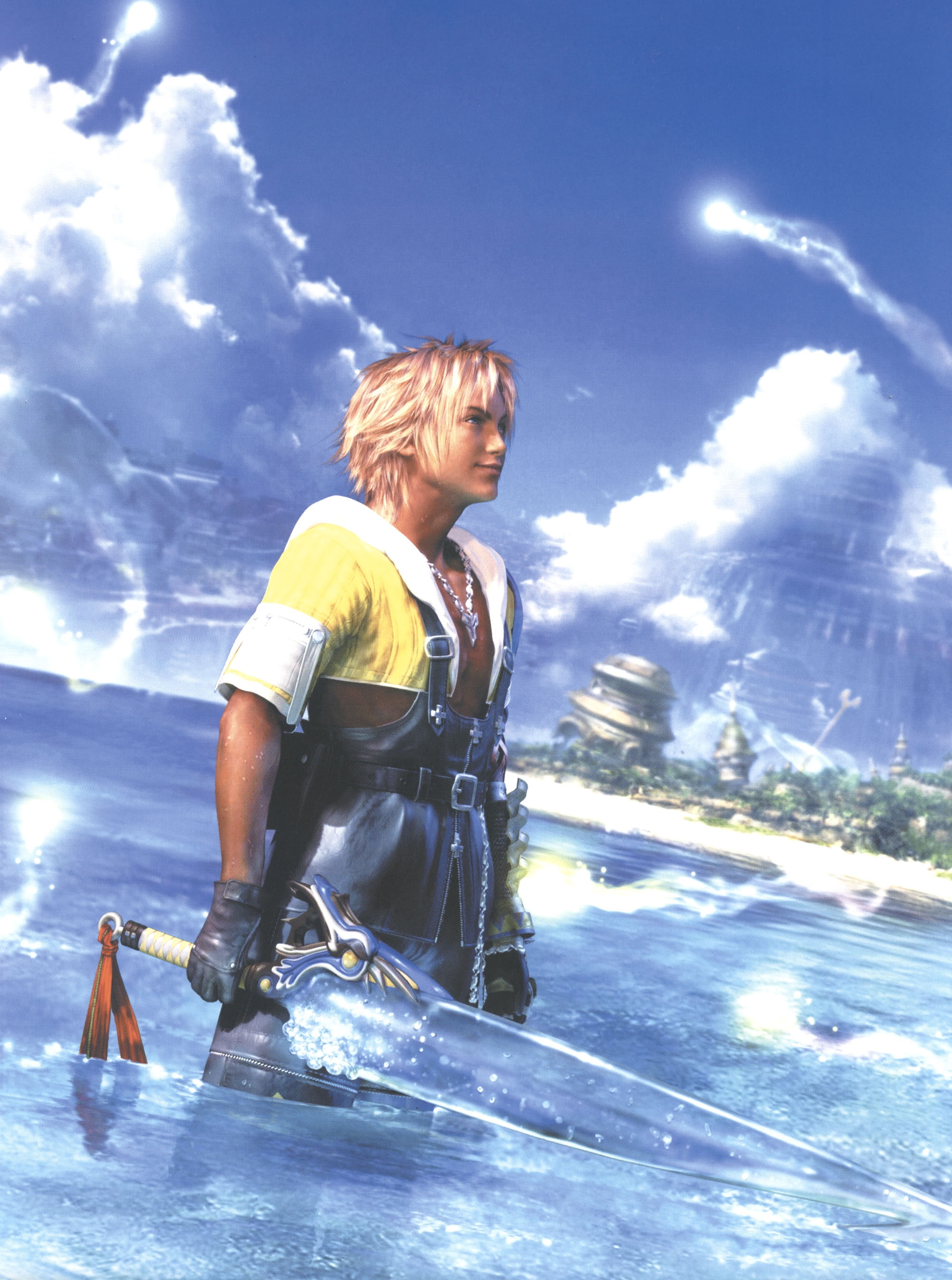 games, Video Games, 2K, x, hd, art, Final Fantasy, video, fantasy, Tidus, final, Final Fantasy X, Phone HD Wallpaper