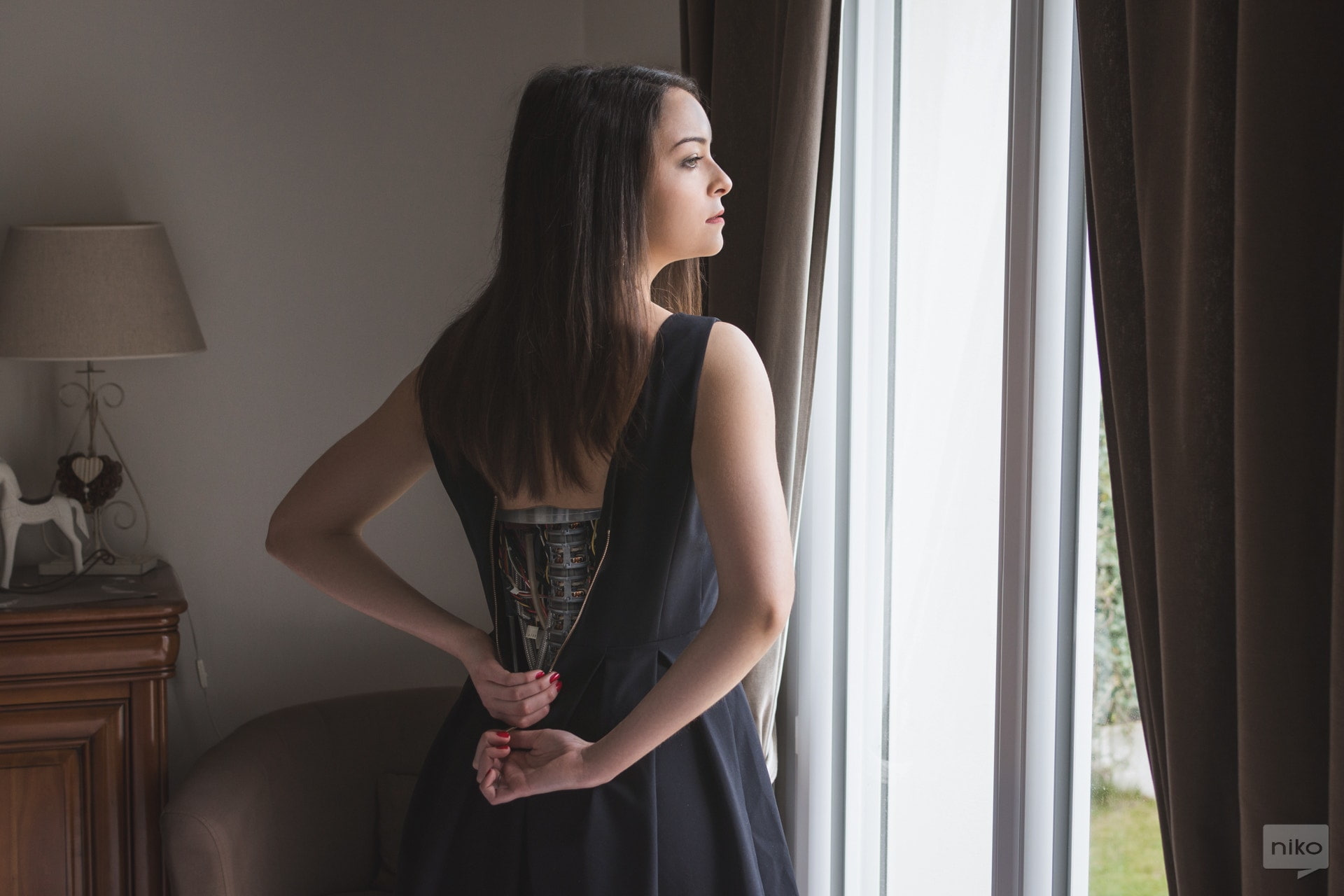1080P, cyborg, Niko Photographisme, 500px, robot, HD Wallpaper