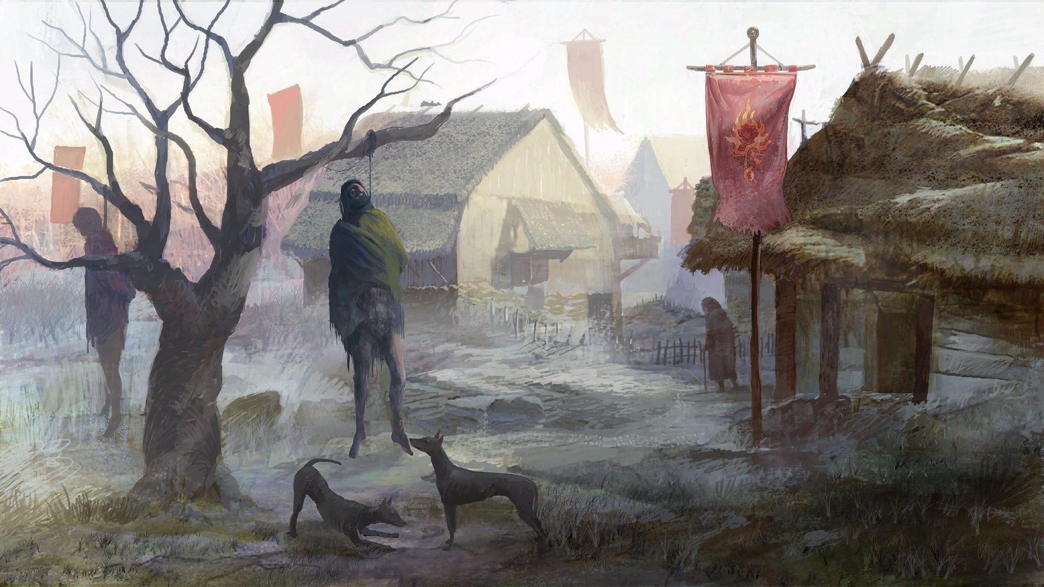 rpg, rivia, artwork, fantasy, kings, art, anjey, assassins, artbook, video, witcher, geralt, 1080P, games, sapkovsky, swords, HD Wallpaper