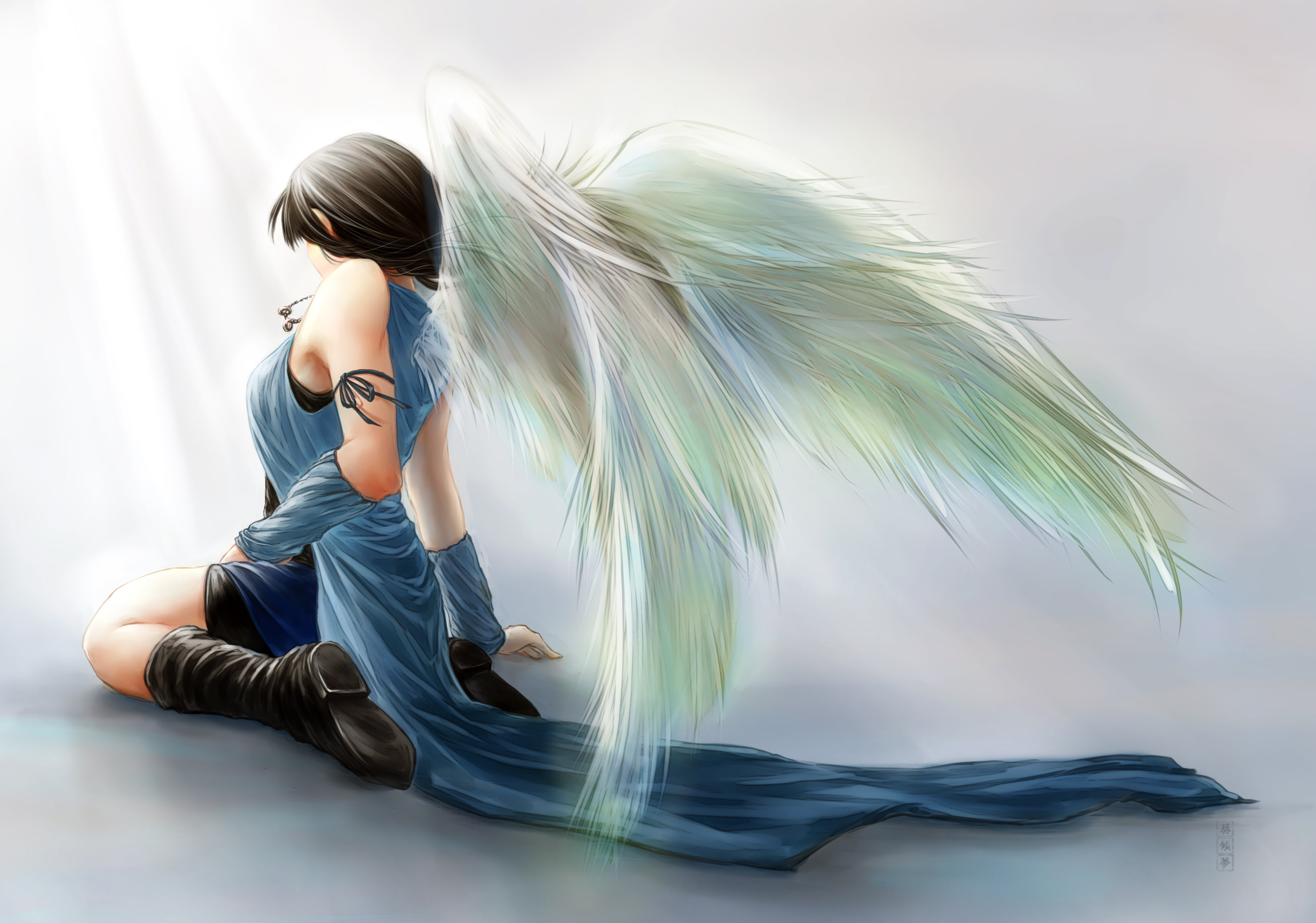 rinoa, fantasy, angel, 2K, heartilly, viii, final, angels, HD Wallpaper