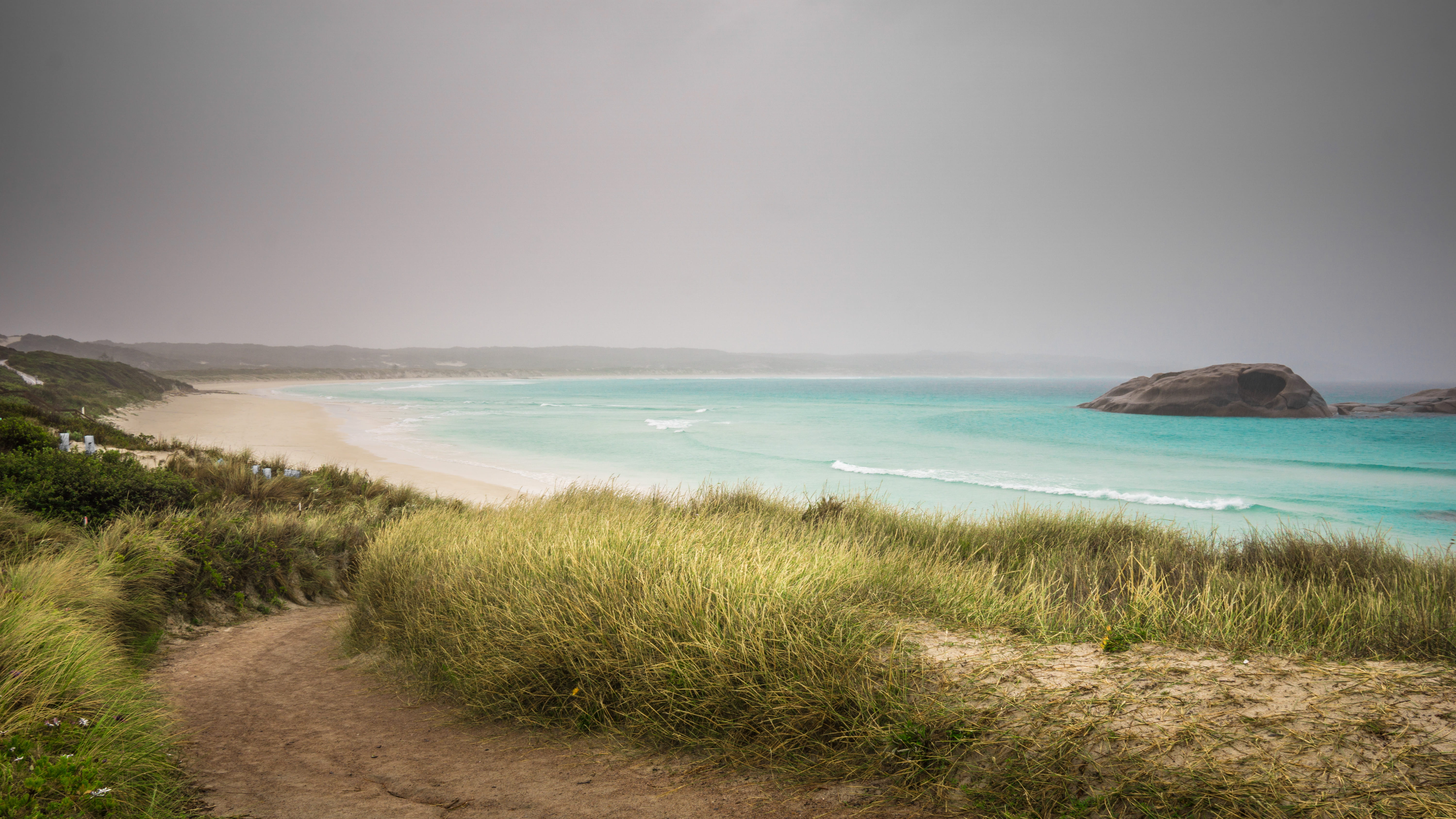 water, sand, motion, rain, sea, esperance, 5K, land, dalyup, twilight beach rd, nature, environment, tranquility, horizon over water, scenics - nature, HD Wallpaper