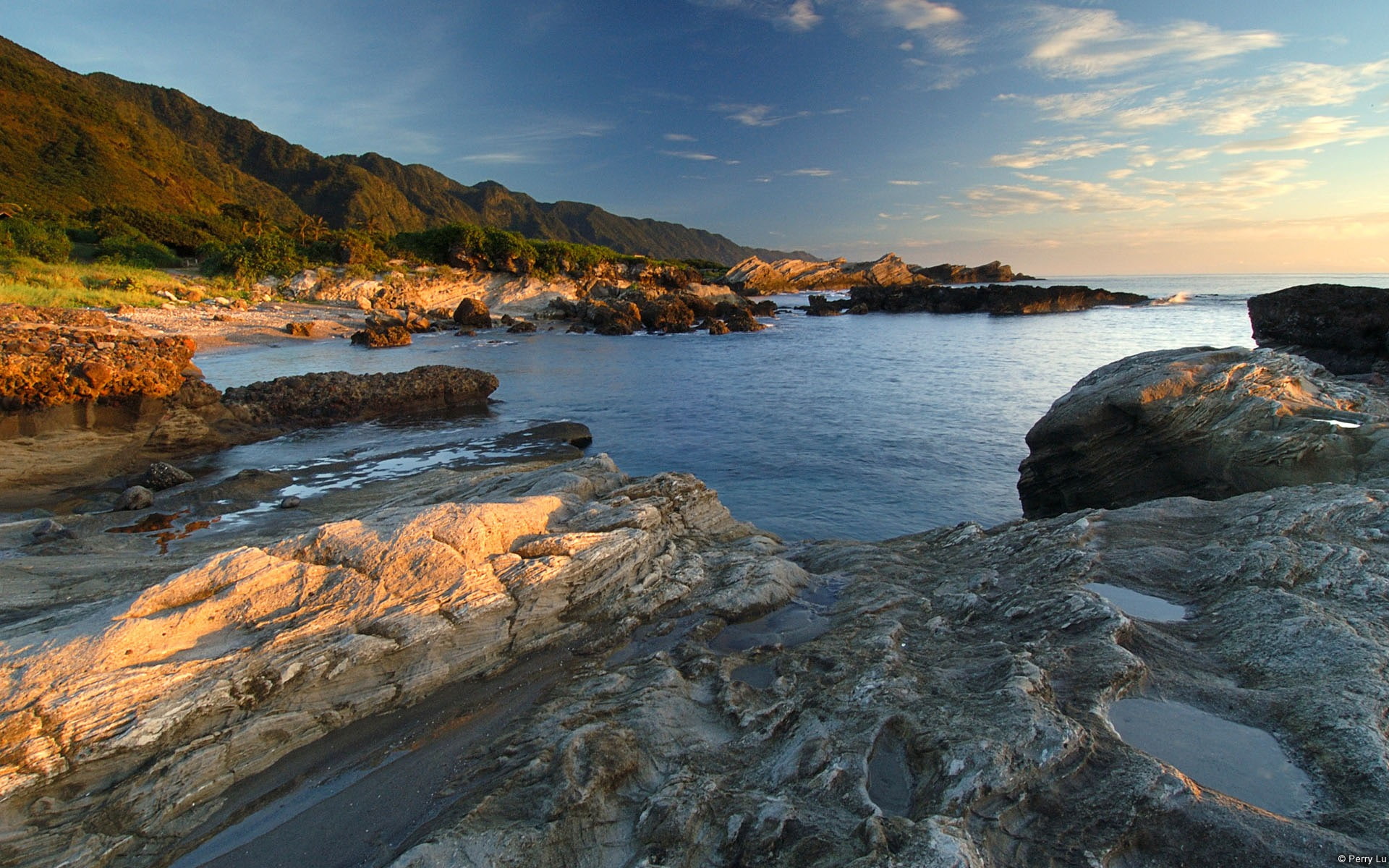 windows, sky, rock formation, northeastern, taiwan, 1080P, environment, sunset, rock - object, outdoors, nature, coast, no people, tranquility, land, scenics - nature, HD Wallpaper