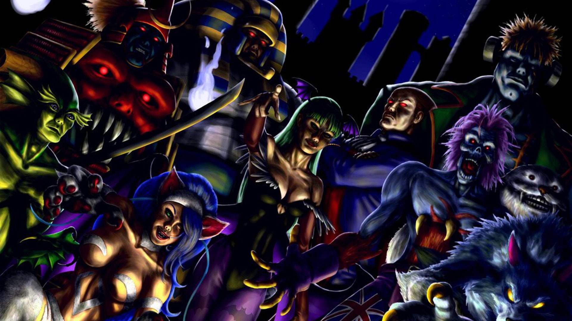 1080P, Darkstalkers, HD Wallpaper