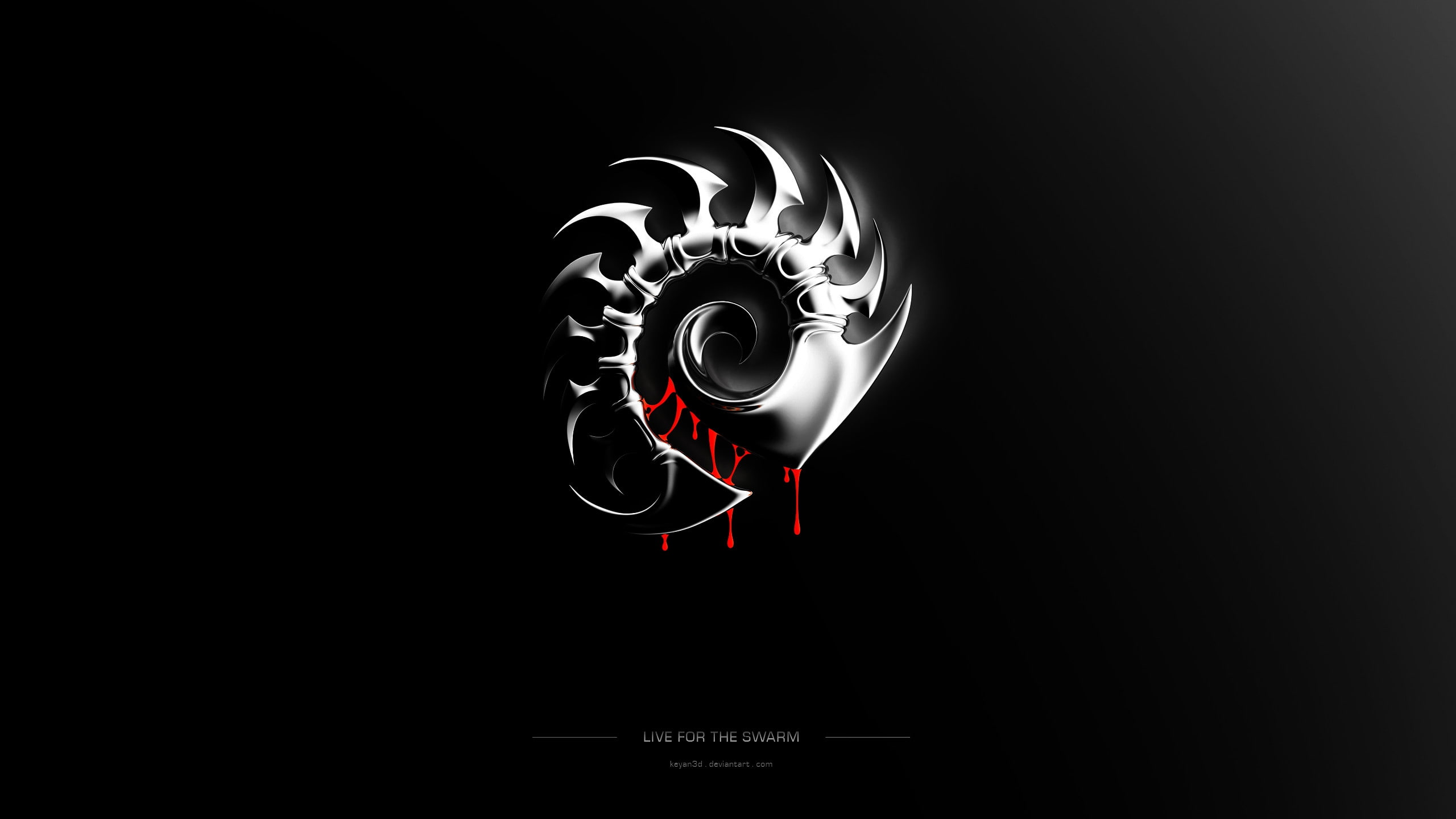 zerg, ii, x, games, video, logos, hd, starcraft, art, 2K, HD Wallpaper