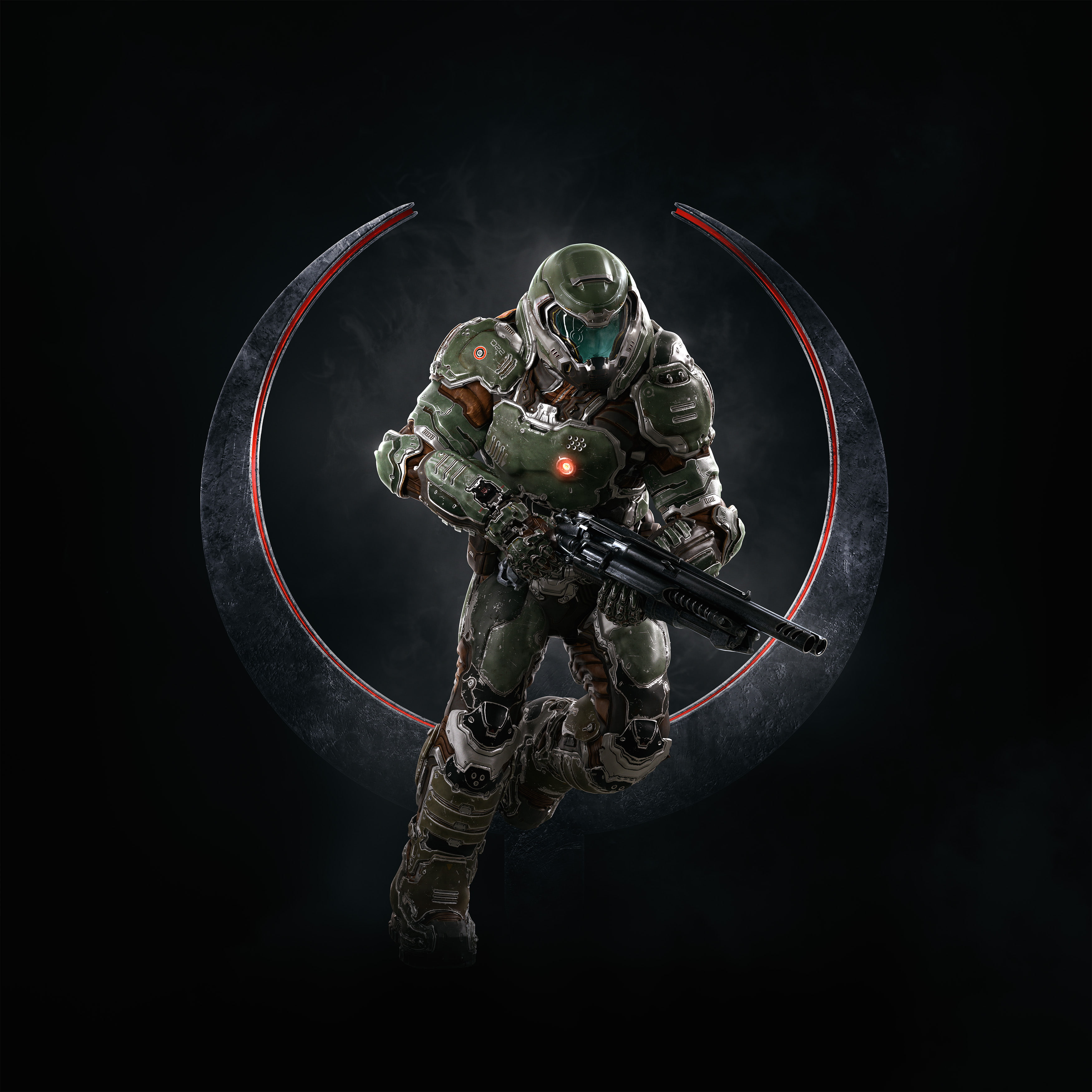 4K, Quake Champions, 2K, Doomguy, Phone HD Wallpaper