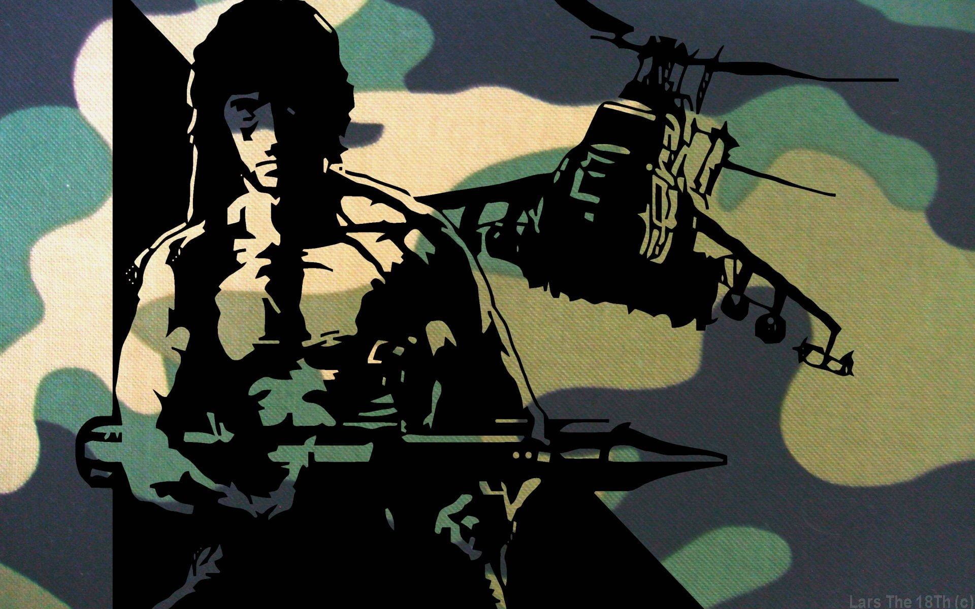 weapon, action, warrior, adventure, drama, movie, 1080P, rambo, film, gun, HD Wallpaper