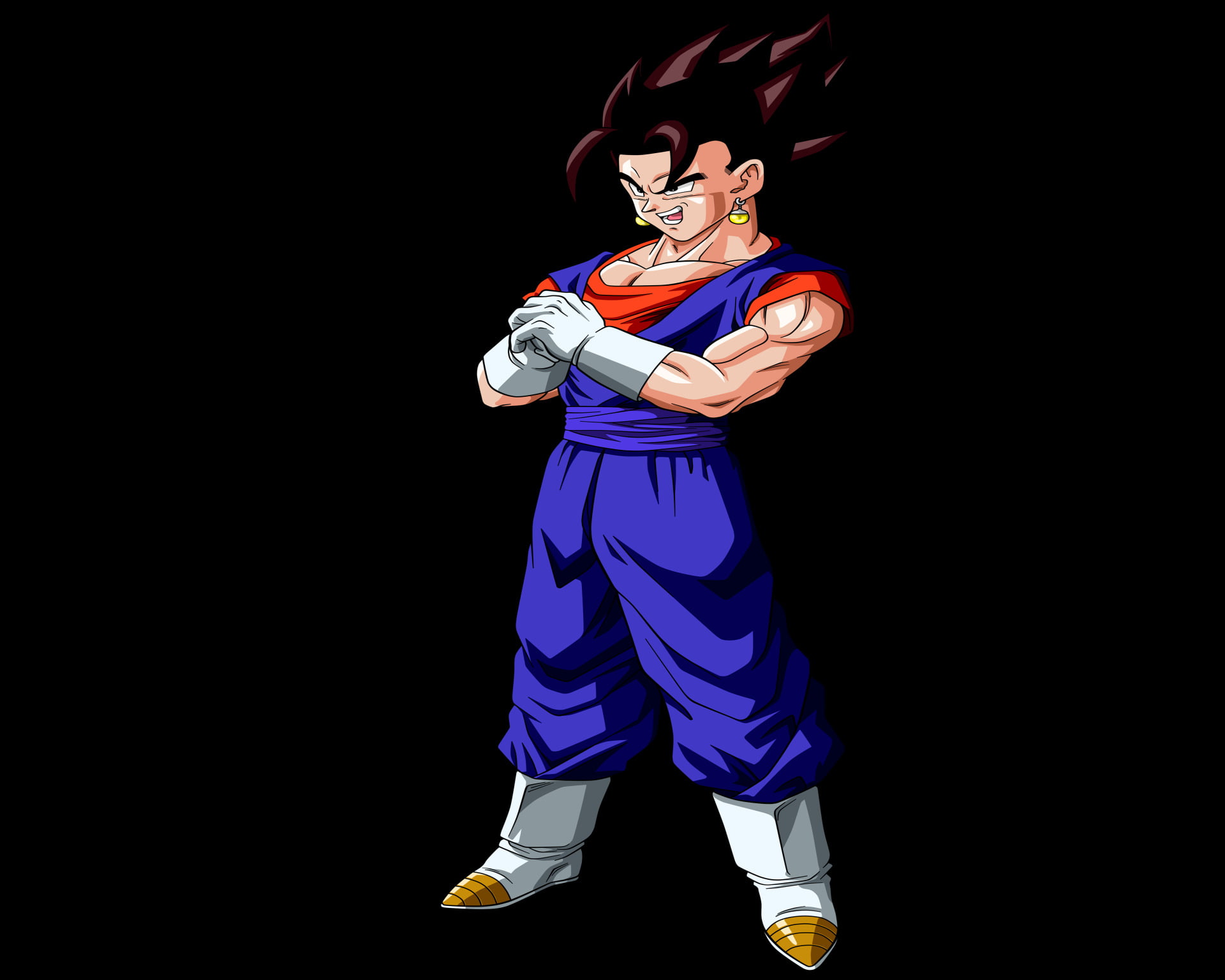 sportsman, strength, one person, Dragon Ball Z, front view, motion, adult, studio shot, 1080P, young adult, athlete, lifestyles, Dragon Ball, sport, leisure activity, HD Wallpaper