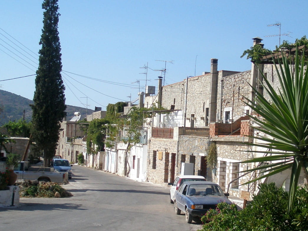 travel Locations, village, road, plant, built Structure, architecture And Buildings, greece, building Exterior, chios, electricity, power supply, day, street, HD Wallpaper