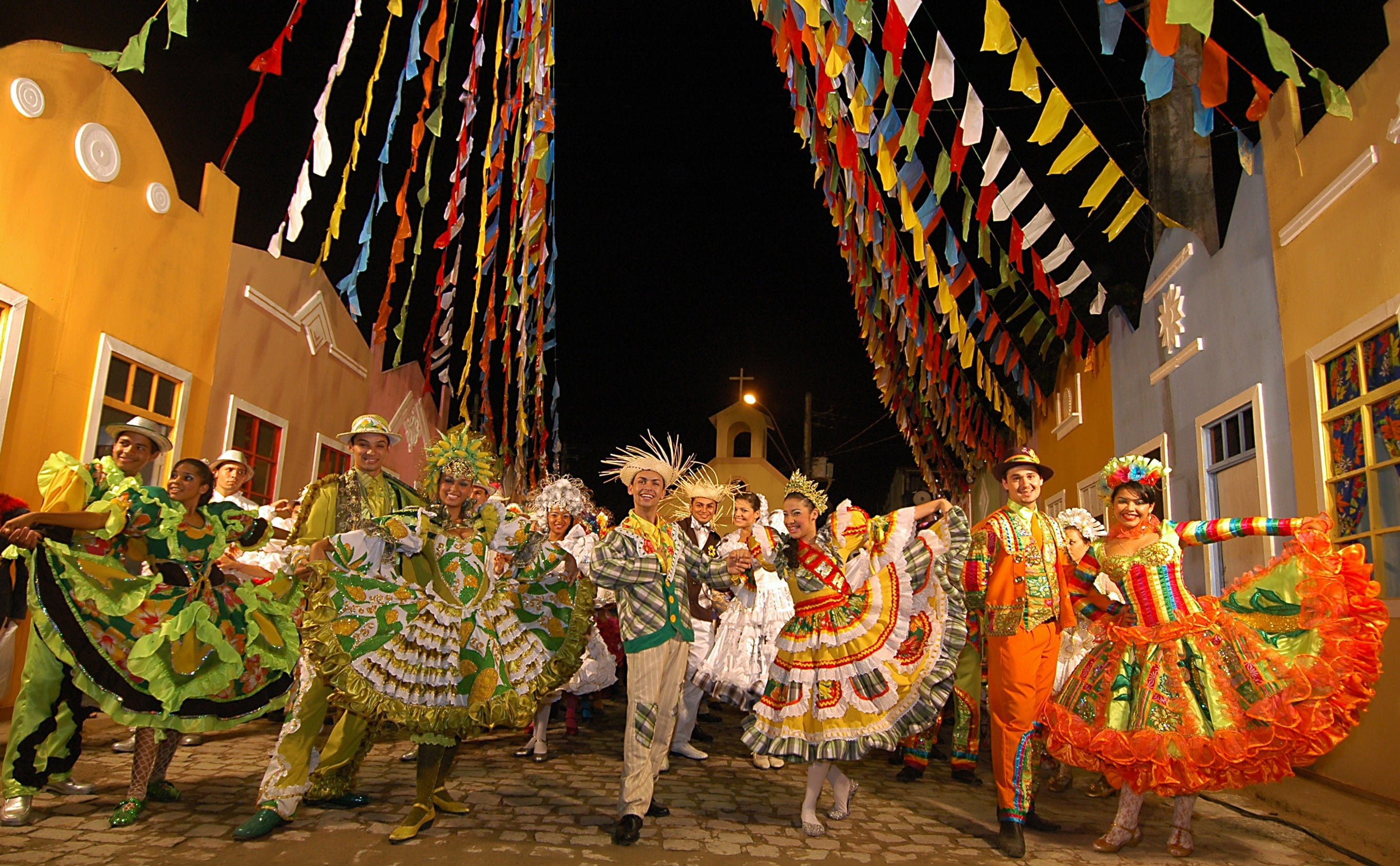 event, carnival, northeast, art and craft, festival, animal representation, building exterior, holiday, 2K, dance, celebration, decoration, night, outdoors, HD Wallpaper