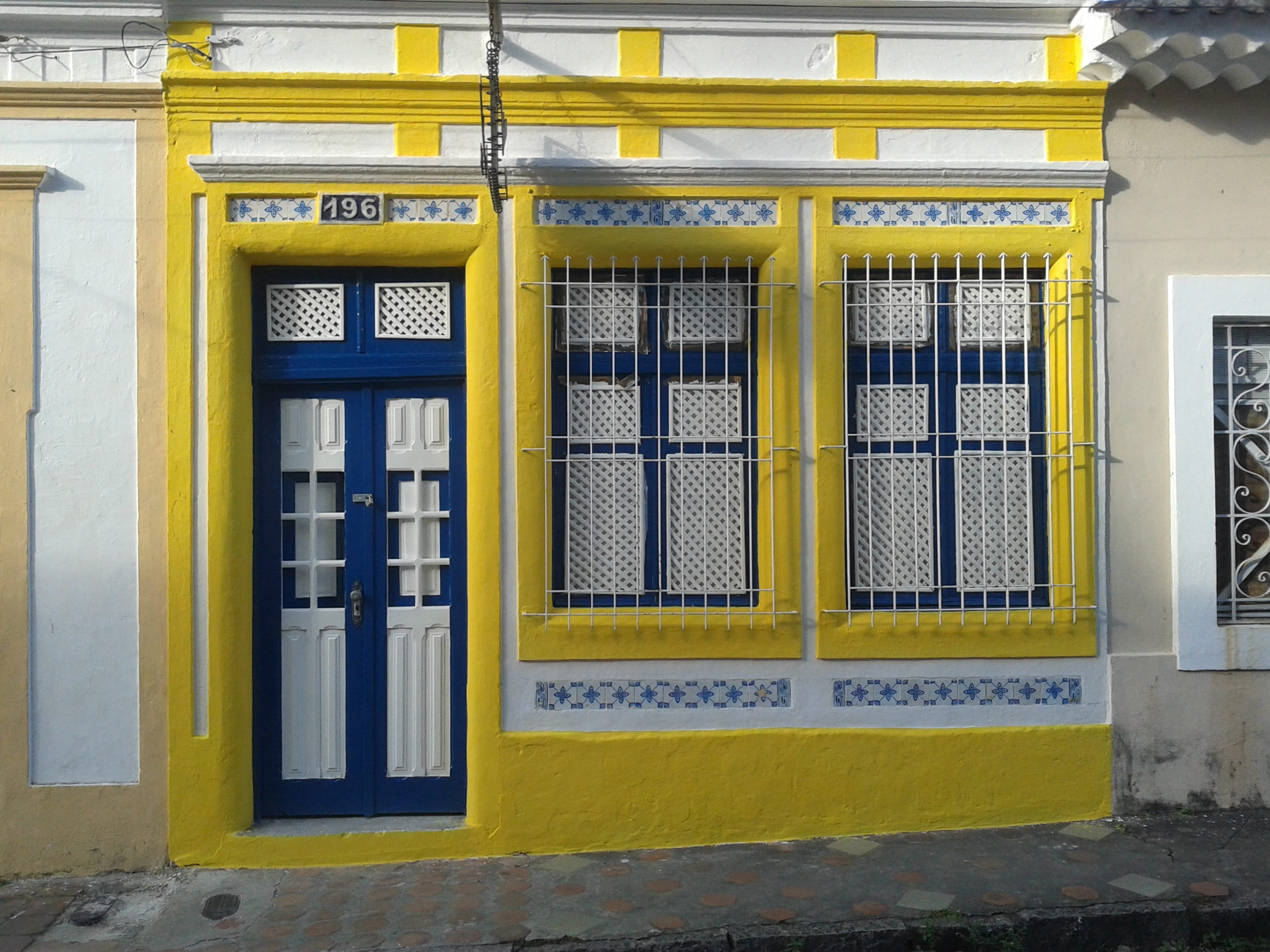 huh, entrance, text, brazil, yellow, safety, olinda, old, metal, northeast, window, outdoors, closed, residential district, home, building, building exterior, HD Wallpaper