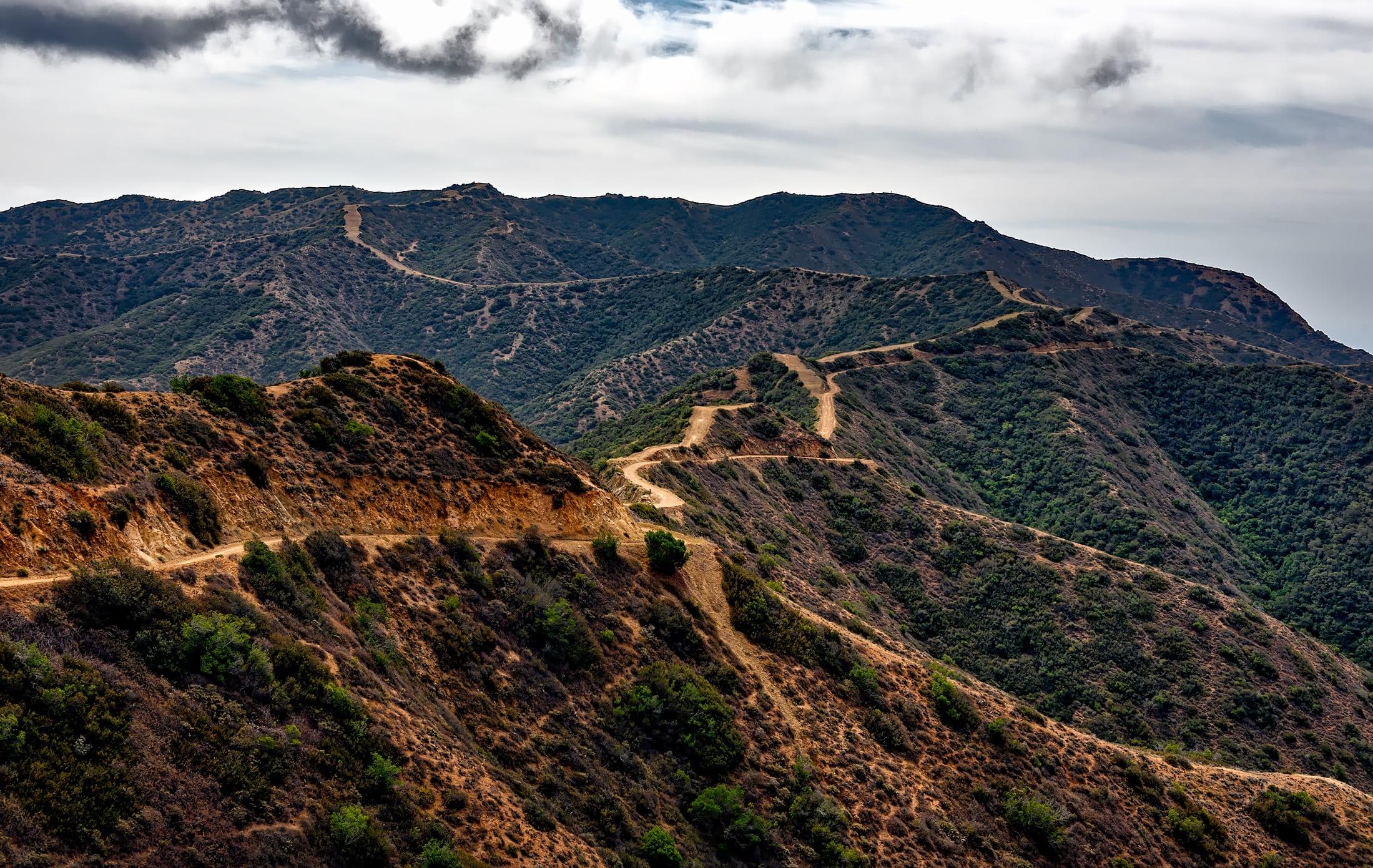 long, sky, winding, rock, idyllic, remote, california, nature, mountain range, non-urban scene, no people, clouds, day, formation, 1080P, cloud - sky, HD Wallpaper