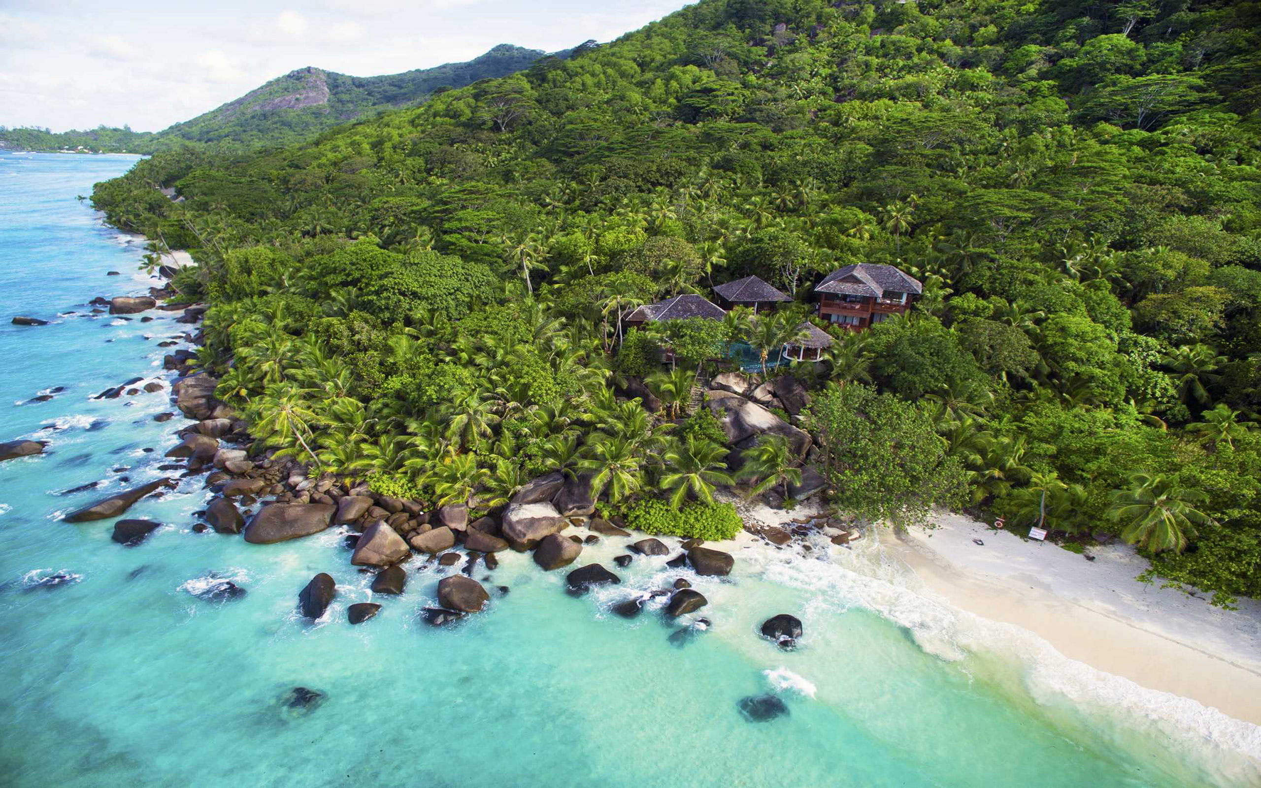  hilton, resort, villa, ocean, seychelles, spa, 2K, hd, presidential, photography, air, labriz, indian, HD Wallpaper