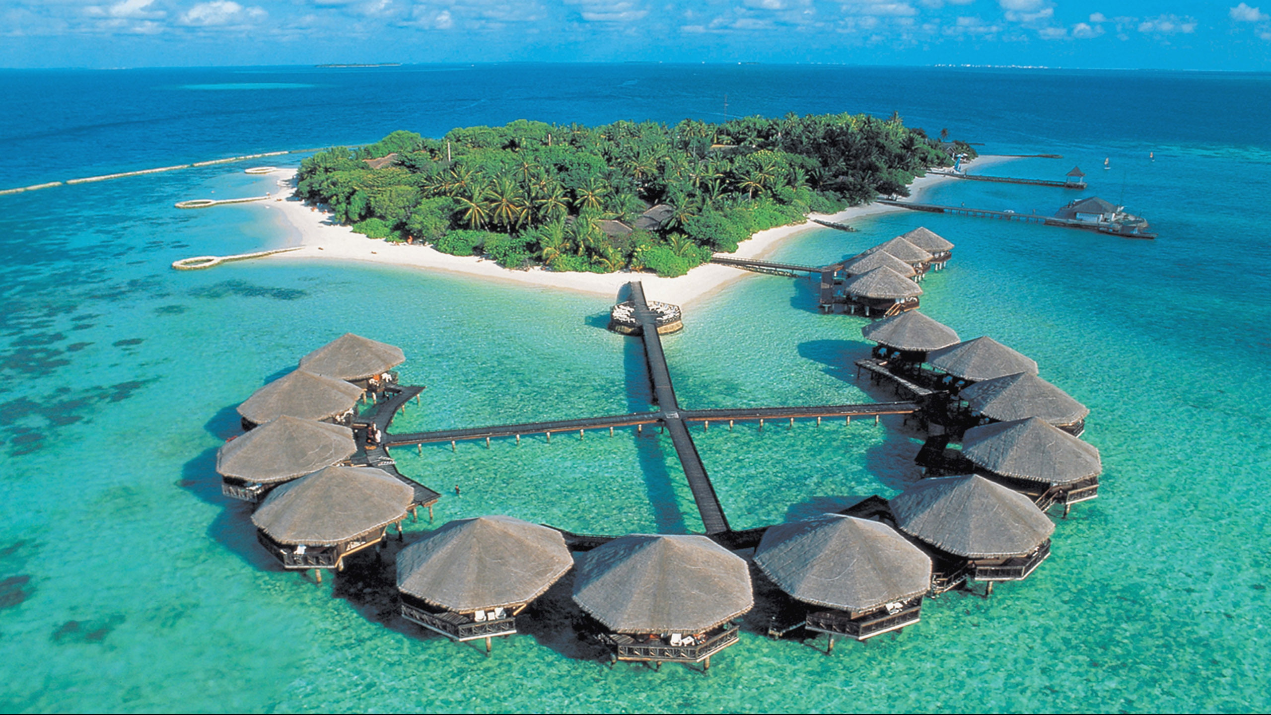 full, hd, atoll, maldives, 2K, barbat, sland, cabane, HD Wallpaper