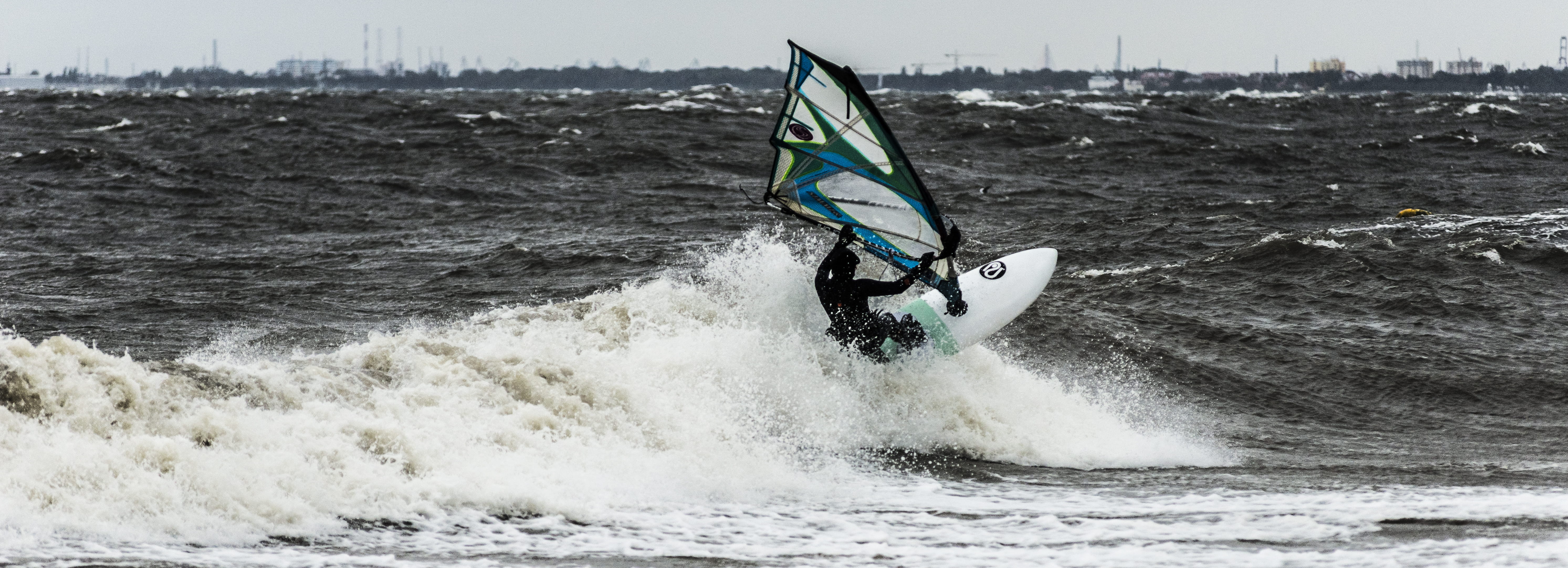 ultrawide, storm, beauty in nature, nature, sport, outdoors, leisure activity, session, super, orłowo, power in nature, 5K, baltic, skill, windsurfer, HD Wallpaper