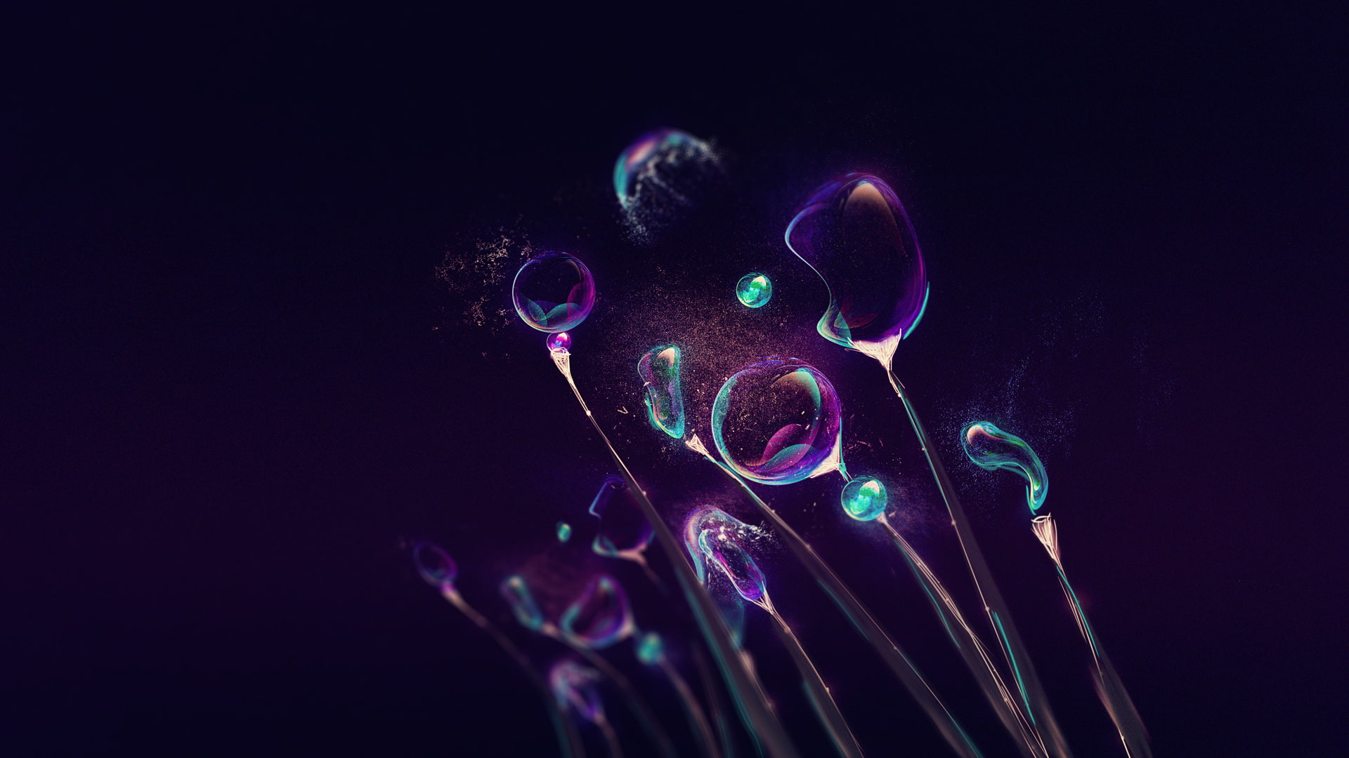 1080P, abstract, bubble, Nidia Dias, HD Wallpaper