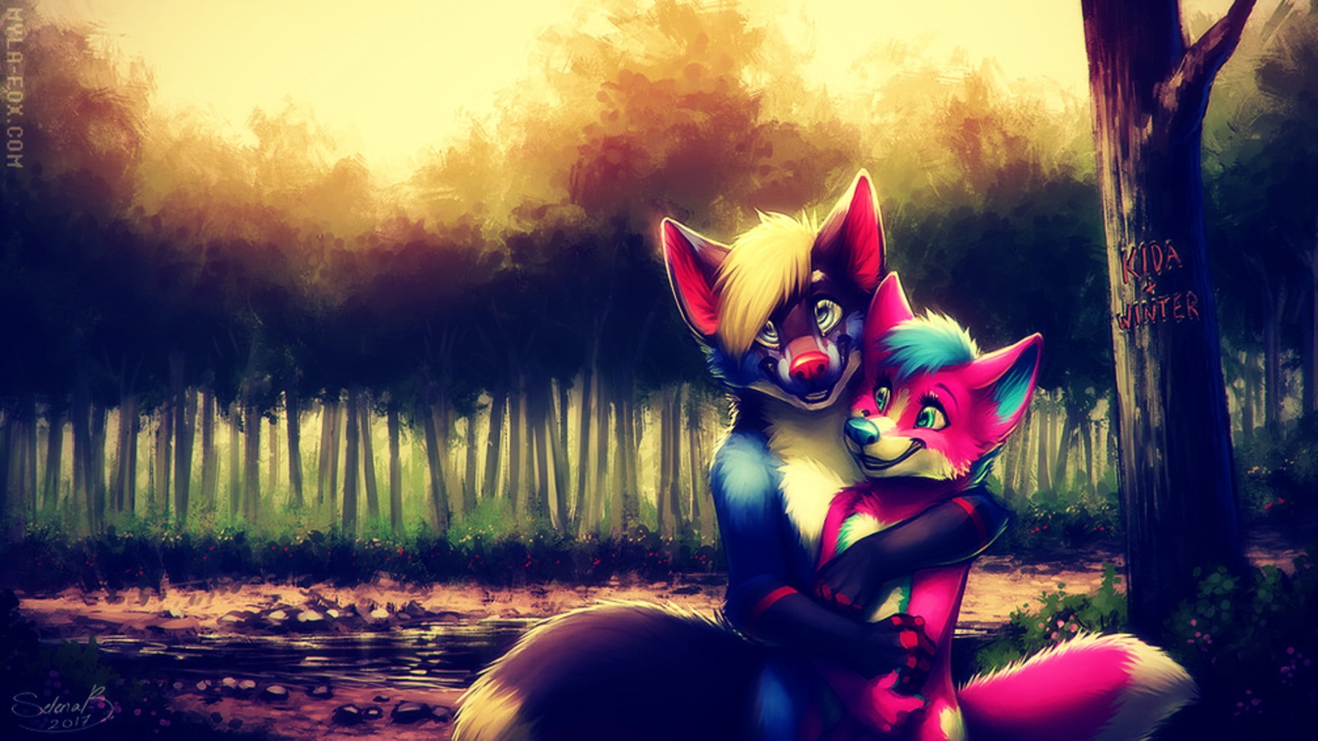 hd, x, Couple, px, abstract, furry, 1920x1080 px, photography, art, Anthro, 1080P, HD Wallpaper