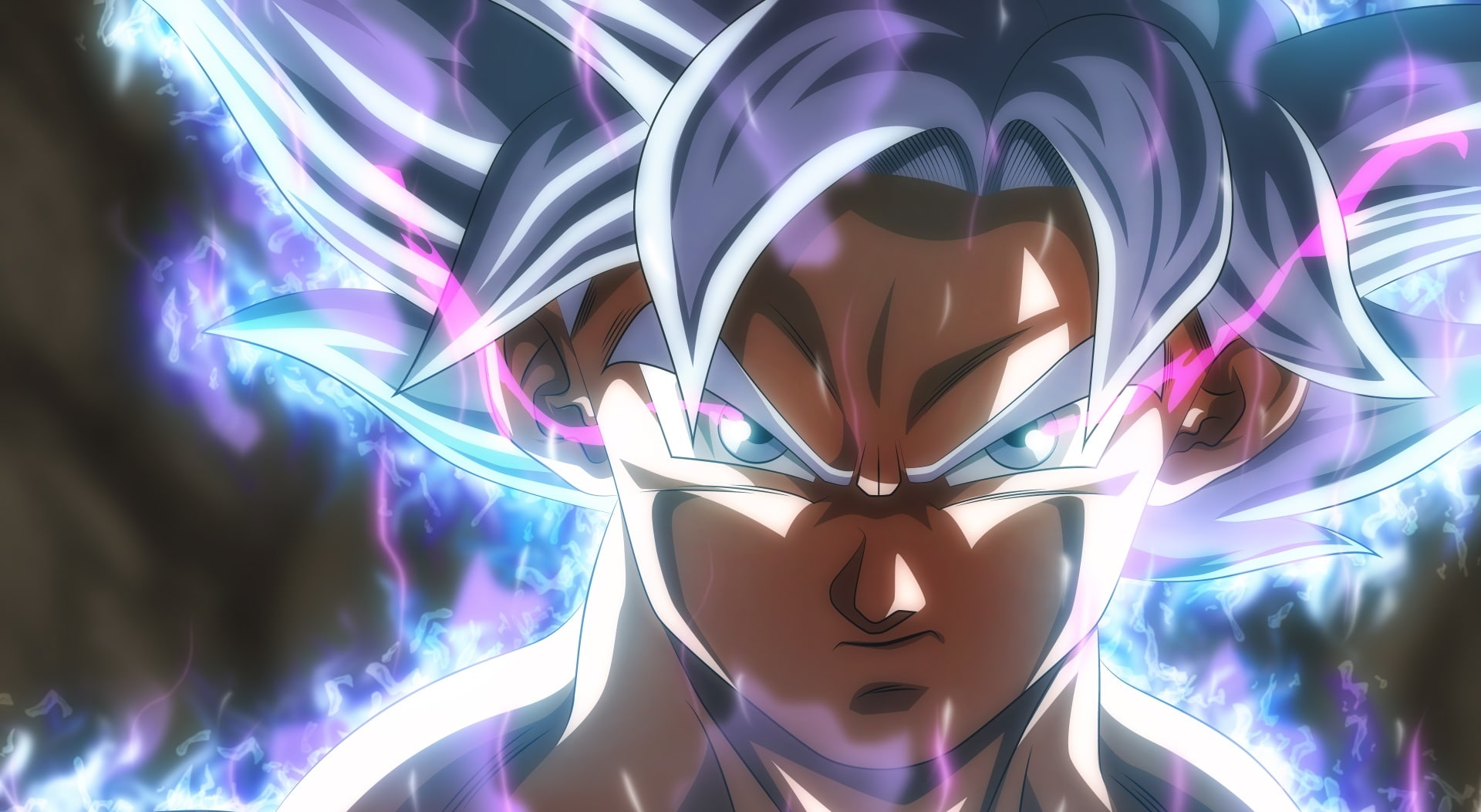 reflection, close-up, Artistic, purple, indoors, art and craft, no people, pattern, shape, ultra, 1080P, representation, creativity, goku, illuminated, HD Wallpaper