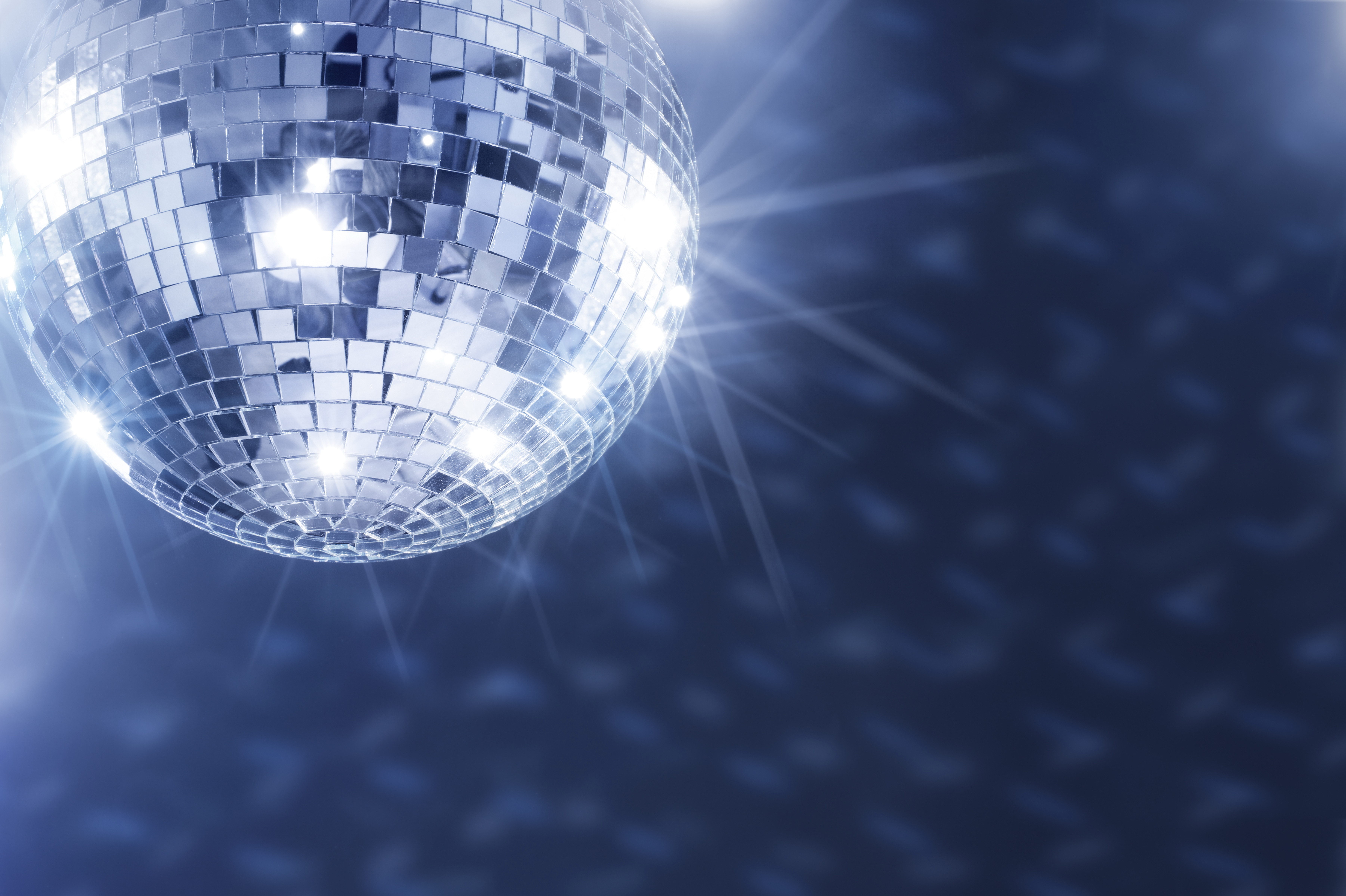 silver colored, party - social event, Party, arts culture and entertainment, Music, sphere, circle, glowing, light, dancing, backgrounds, technology, space, HD Wallpaper