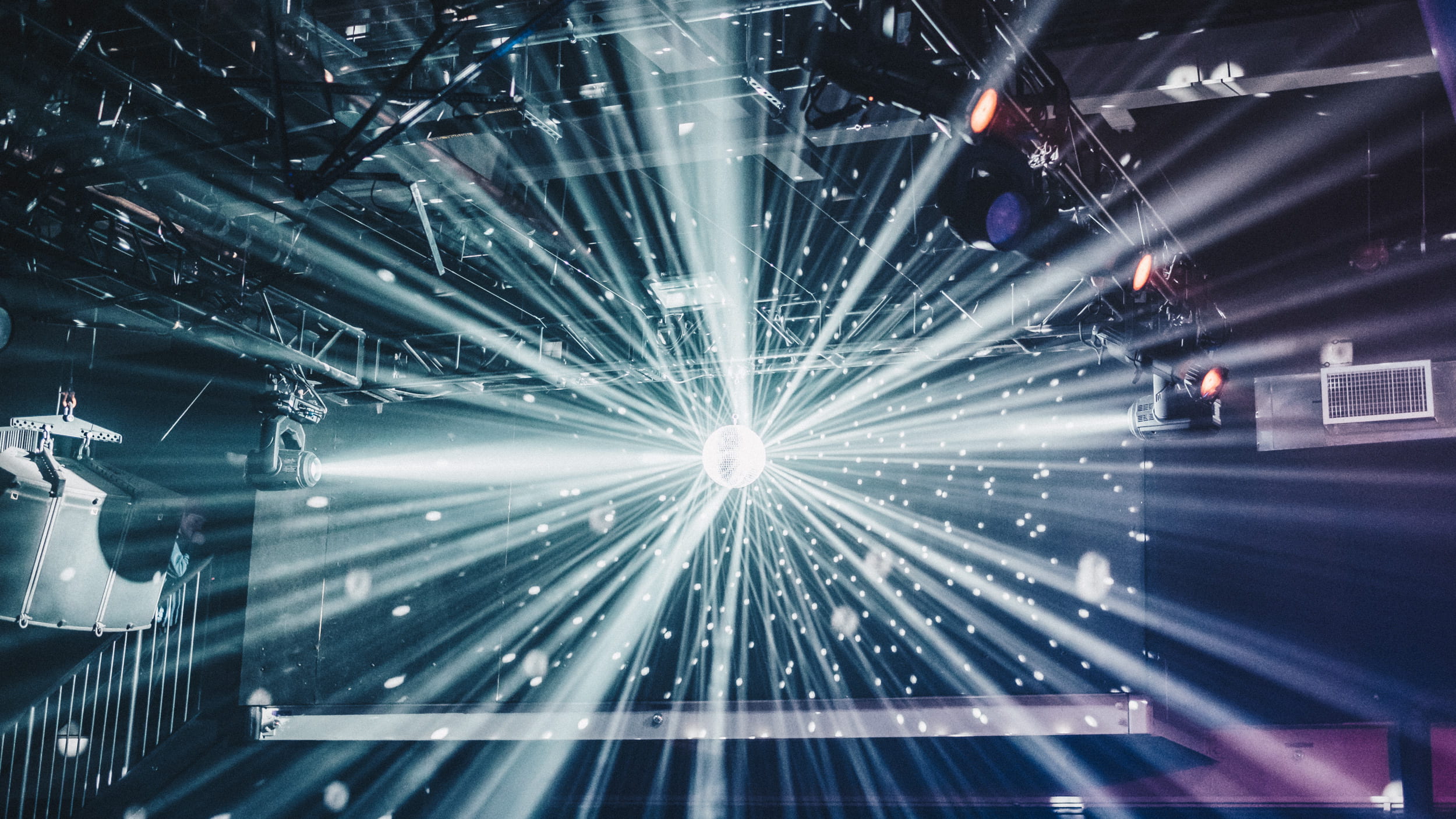 nightclub, light - natural phenomenon, 1080P, silver, glowing, mirror, pattern, technology, illuminated, reflection, lighting equipment, lights, disco, HD Wallpaper