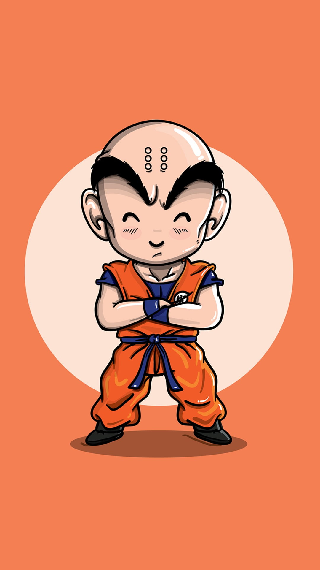 indoors, small, tenshin, art and craft, 1080P, Dragon Ball Z, belief, emotion, people, colored background, cartoon, Dragon Ball, anime, humor, healthcare and medicine, Phone HD Wallpaper