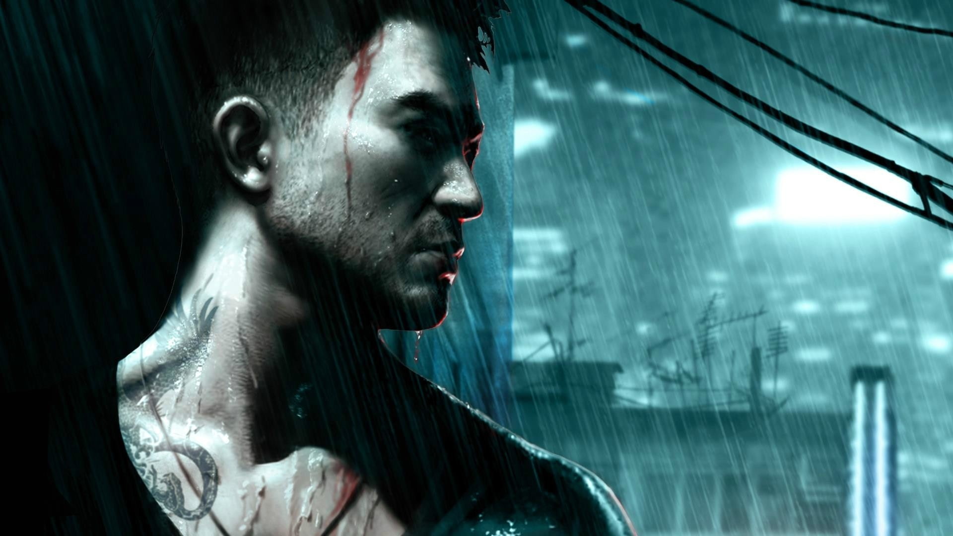 dogs, 1080P, shen, animals, Sleeping Dogs, art, wei shen, hd, sleeping, wei, HD Wallpaper