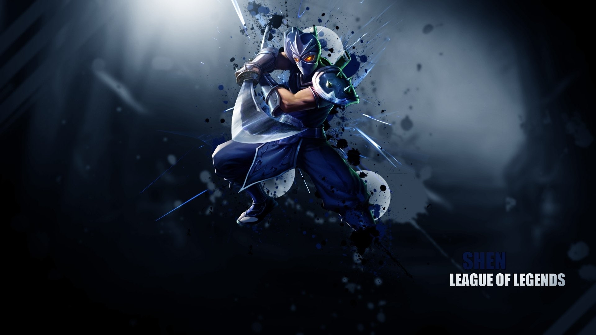 league, character, Video Game, legends, Shen (League Of Legends), League Of Legends, illustration, 1080P, HD Wallpaper