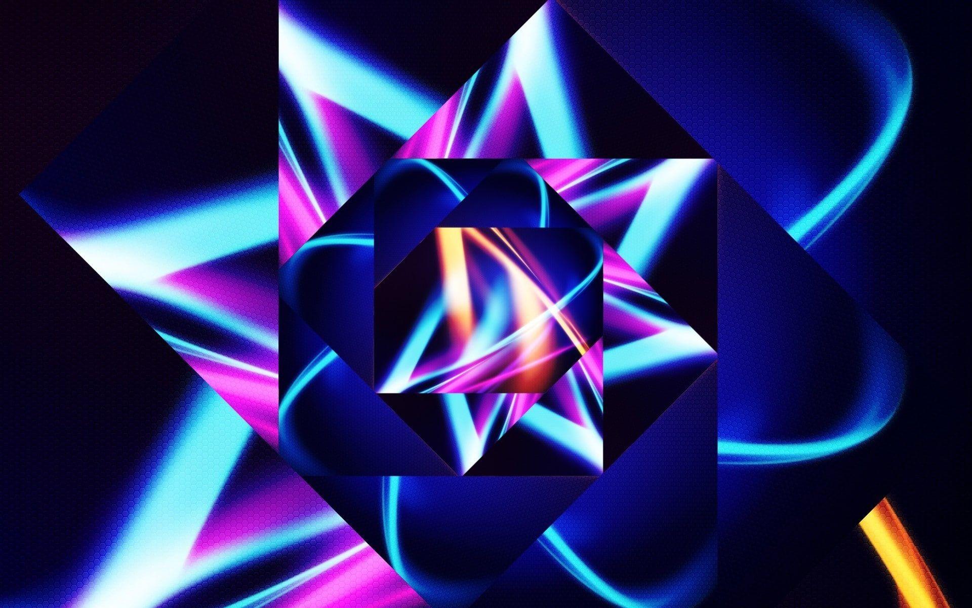 photography, black background, shape, blue, shiny, precious gem, digital art, luxury, single object, glass - material, design, purple, geometric shape, HD Wallpaper