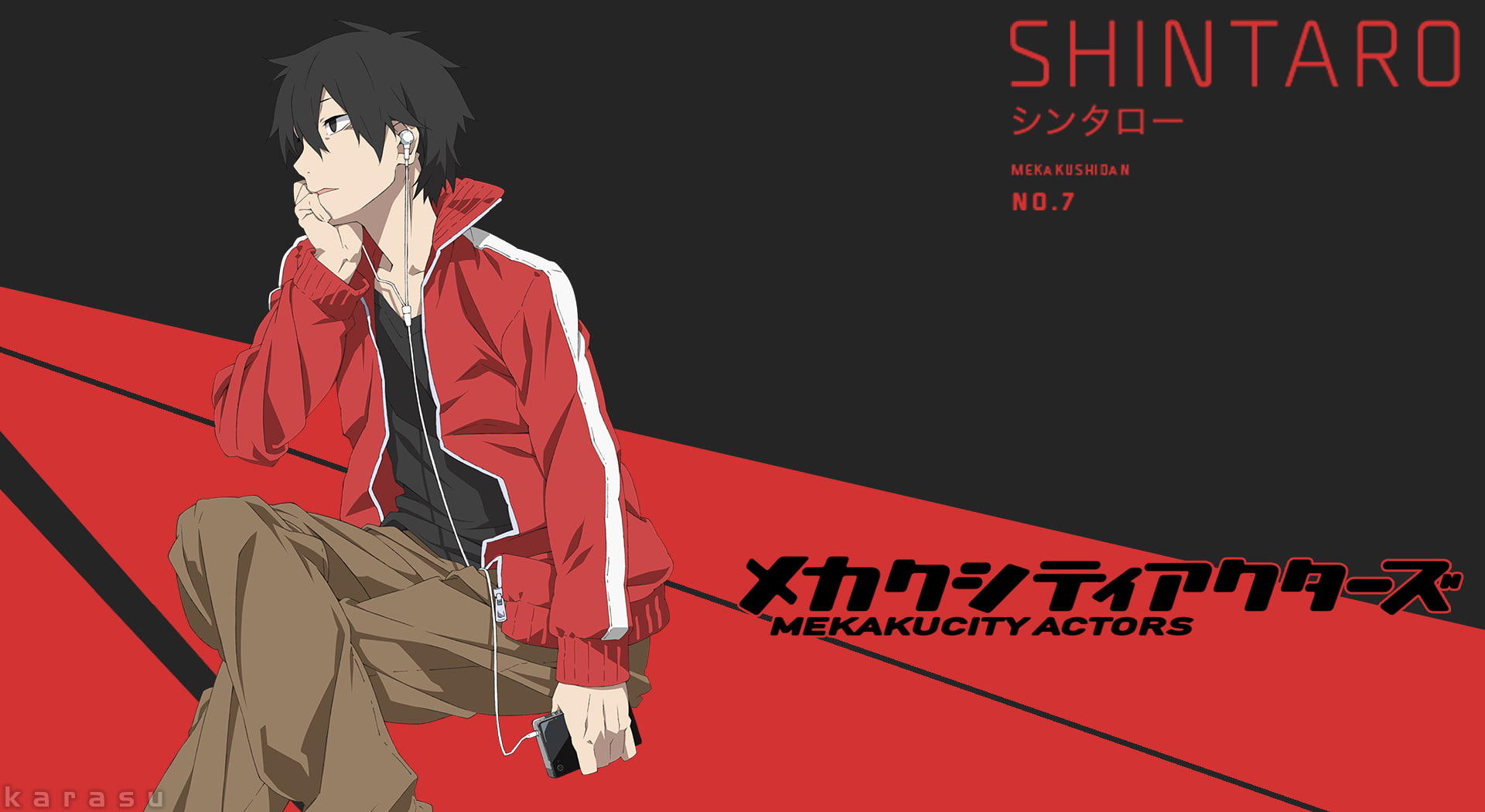 clothing, arts culture and entertainment, suit, business, text, western script, communication, representation, dark, Kagerou Project, Kisaragi Shintaro, HD Wallpaper