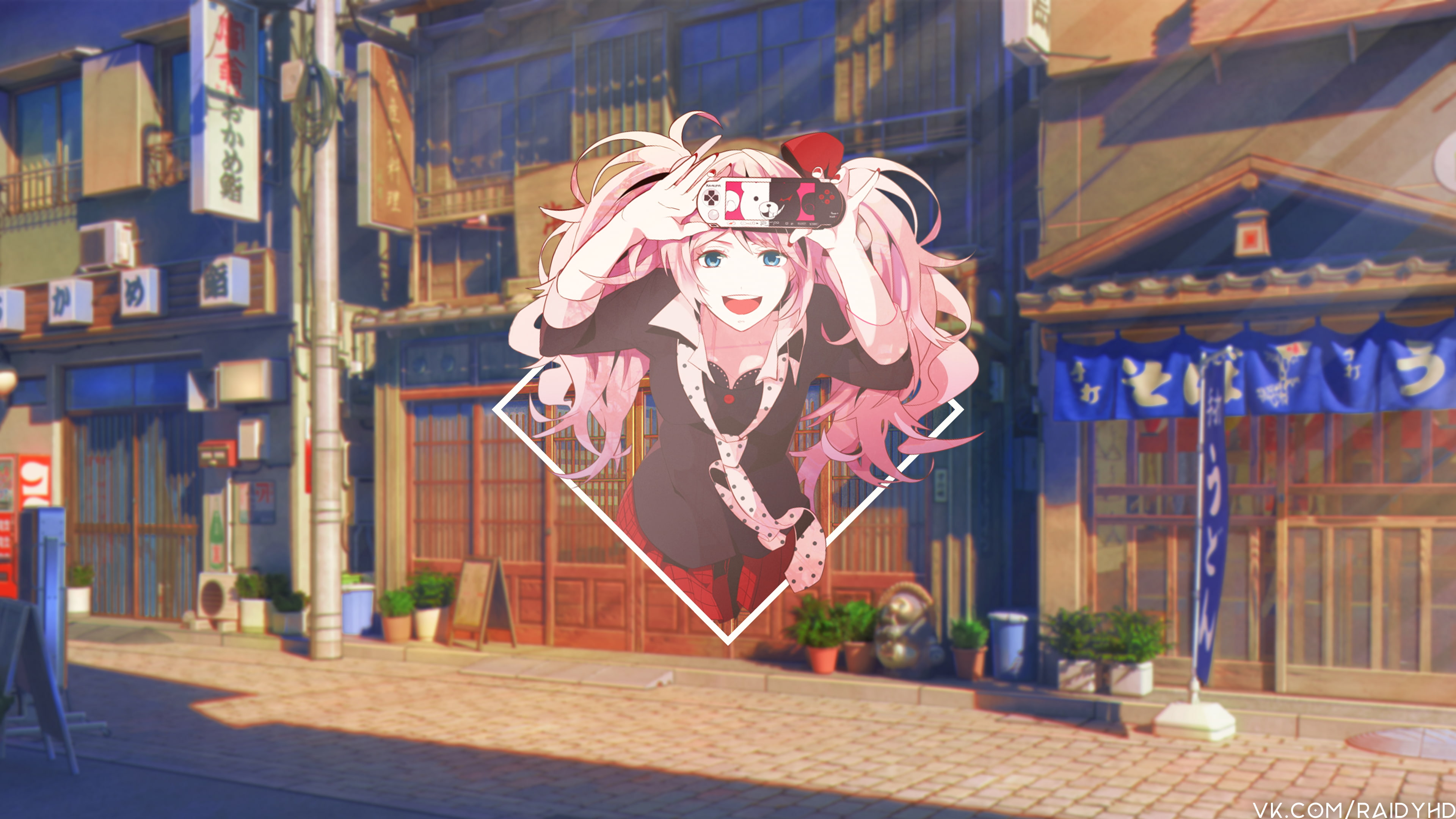 decoration, illuminated, creativity, building exterior, building, no people, architecture, city, anime girls, built structure, anime, craft, human representation, HD Wallpaper