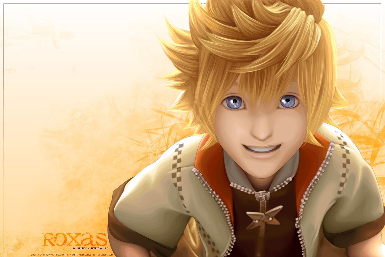 one person, women, looking at camera, 720P, roxas, portrait, headshot, hairstyle, jewelry, beautiful woman, necklace, bright, clothing, anime, Kingdom Hearts, HD Wallpaper