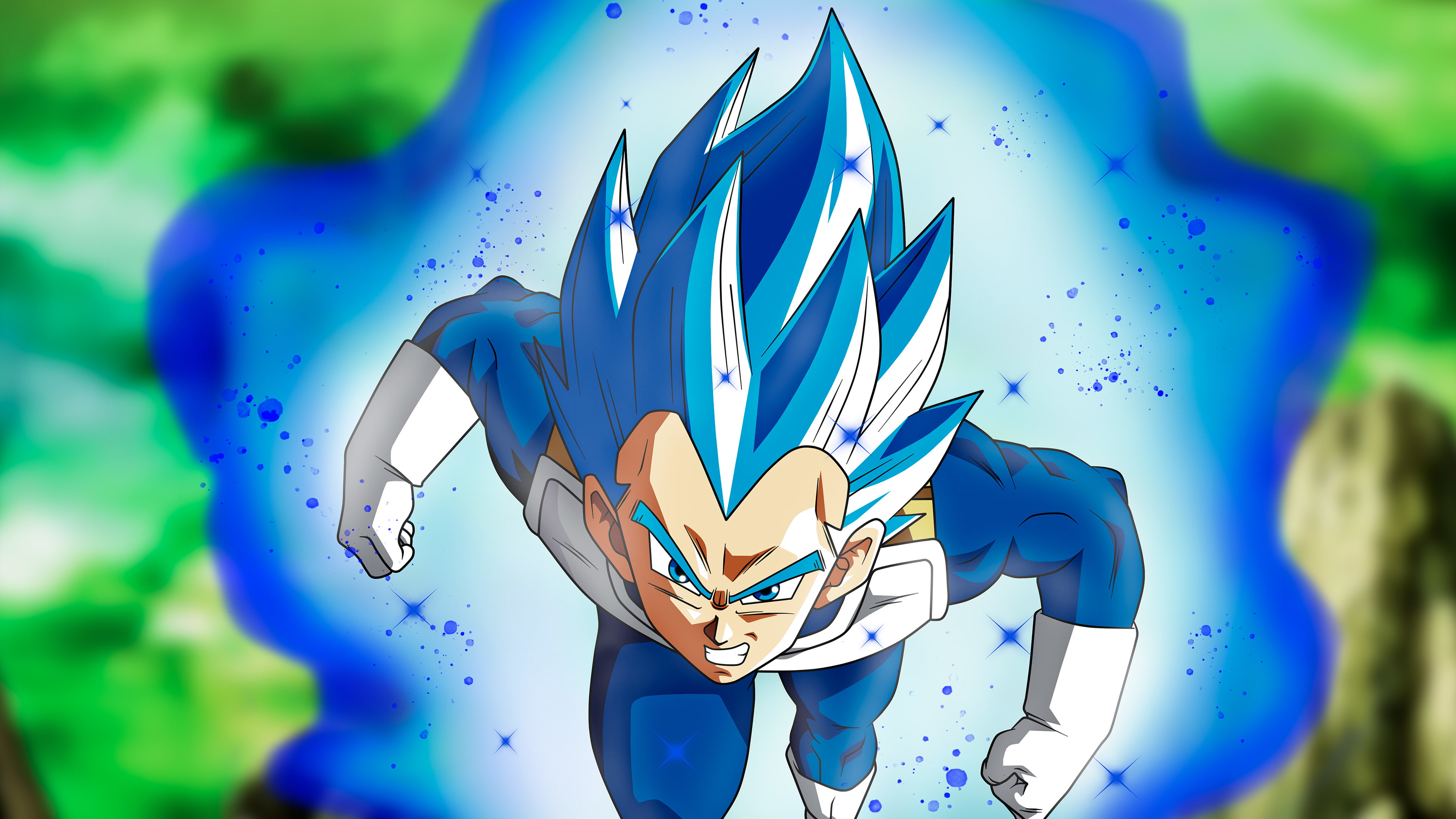 vegita, ssj, pawer, full, ball, dragon, 4K, HD Wallpaper