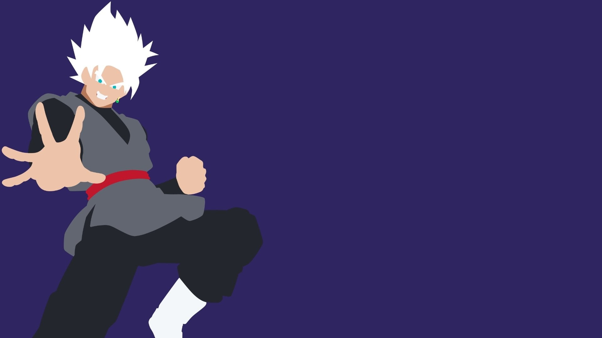 silhouette, portrait, Black Goku, representation, nature, studio shot, standing, 1080P, Dragon Ball, illuminated, costume, celebration, copy space, red, HD Wallpaper