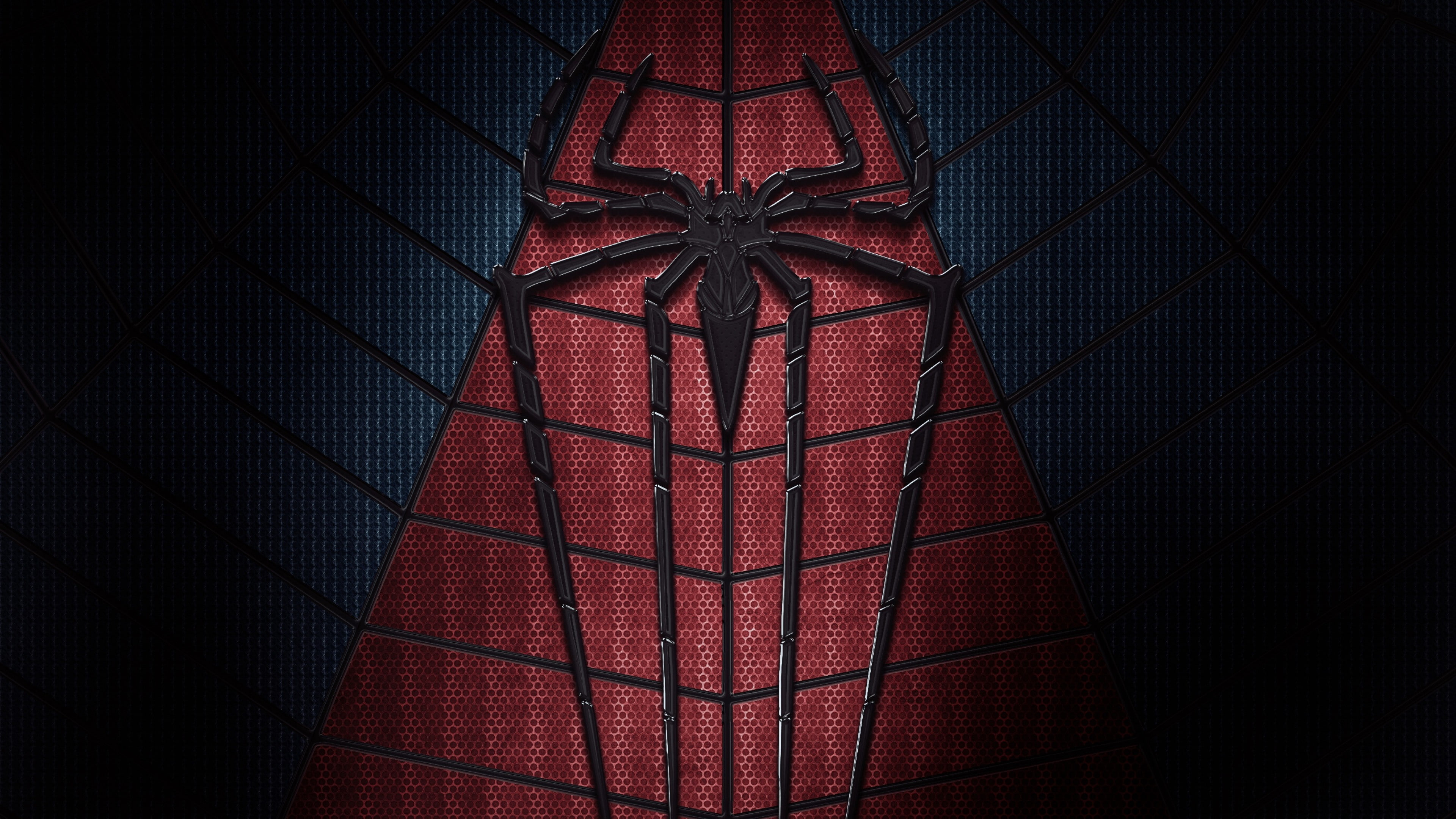 dark, superhero, 4K, Spider-Man, logo, Marvel Comics, comics, spider, HD Wallpaper