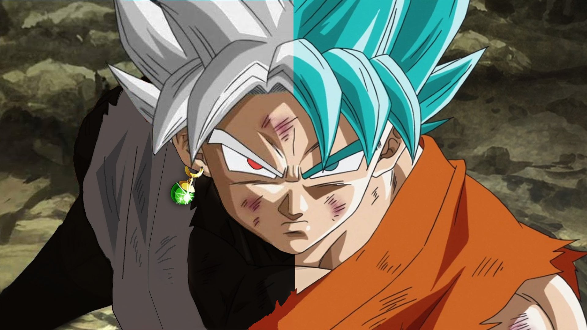 outdoors, art and craft, digital, day, human Face, close-up, design, males, looking At Camera, craft, creativity, Goku, Dragon Ball, land, caucasian Ethnicity, HD Wallpaper