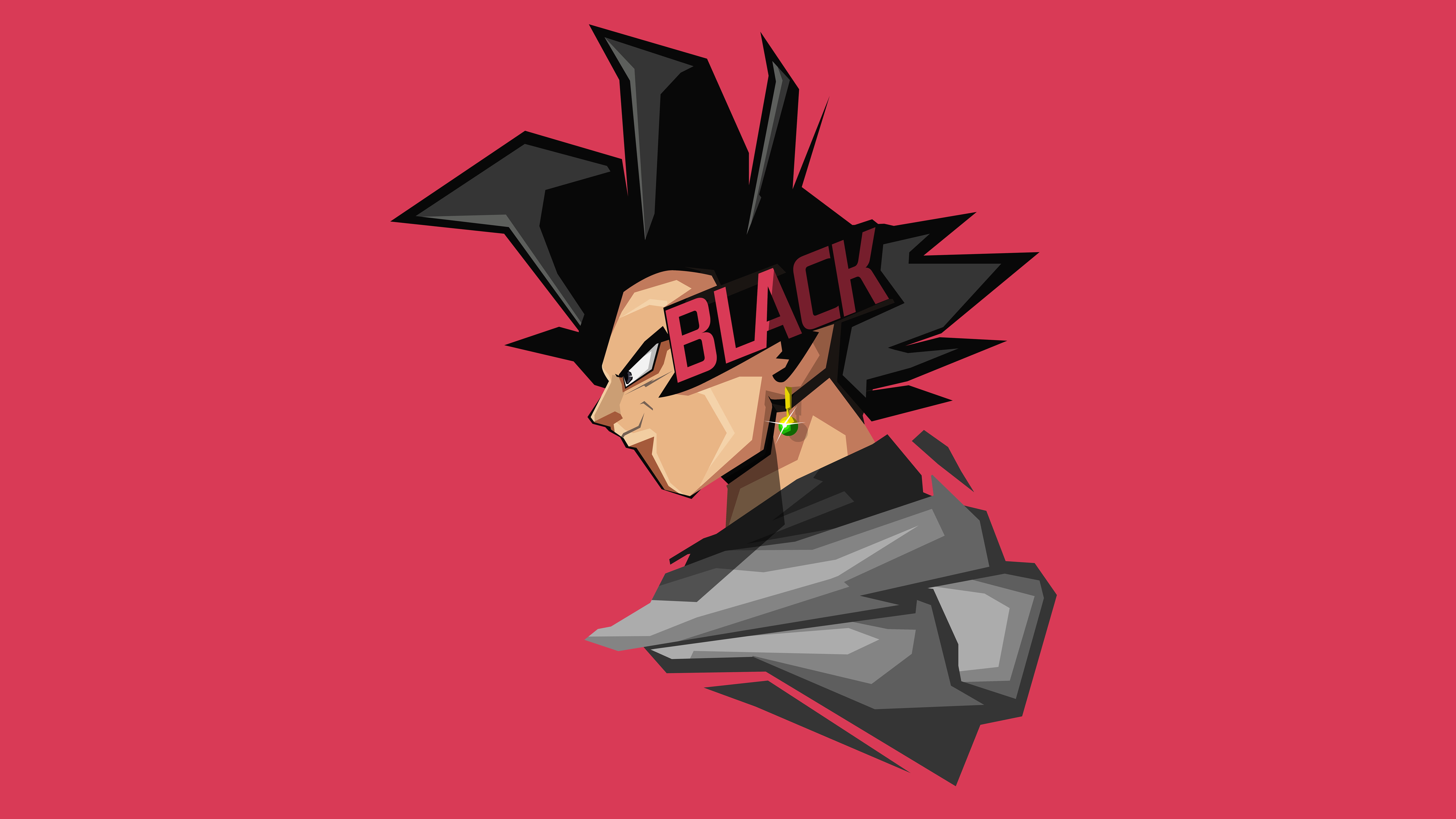 Minimal art, Goku Black, 8K, 8K, 4K, HD Wallpaper