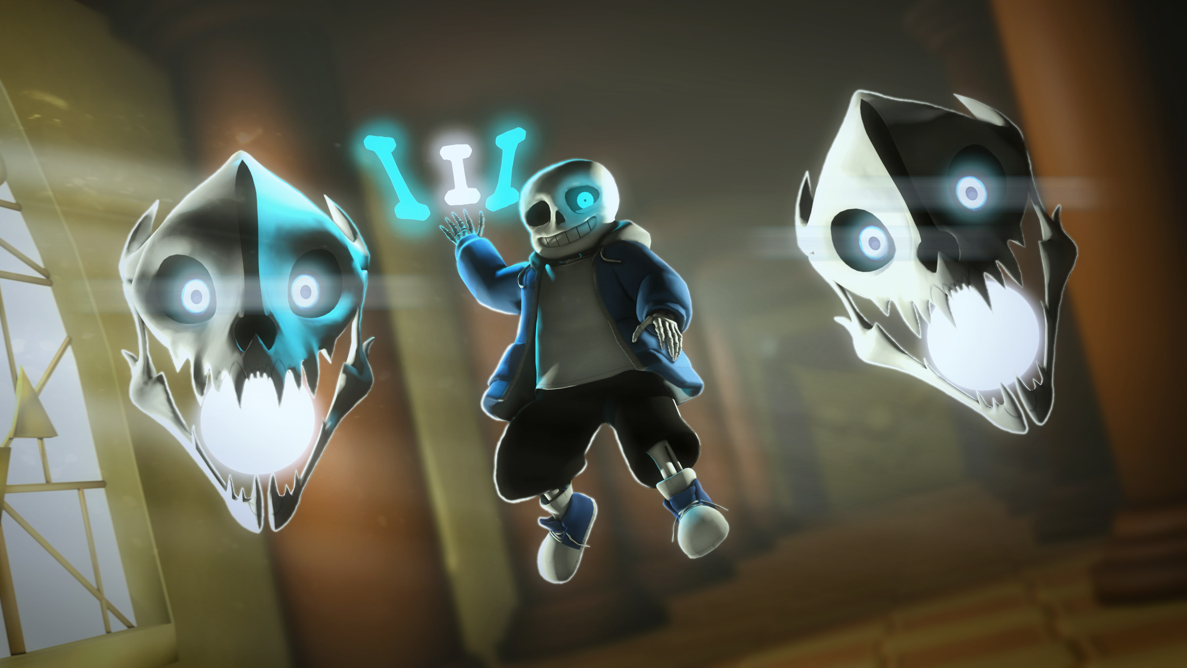 Sans (Undertale), Video Game, Undertale, 4K, HD Wallpaper