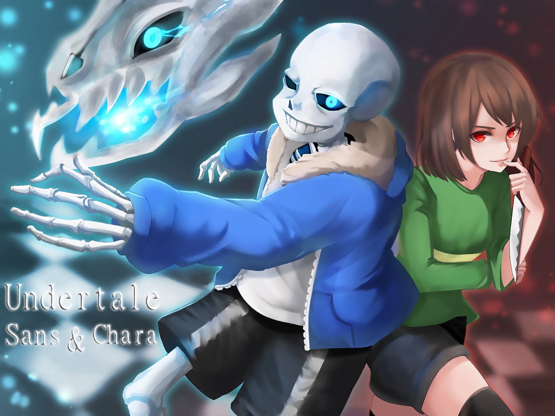 Undertale, Sans (Undertale), 1080P, Chara (Undertale), Video Game, HD Wallpaper