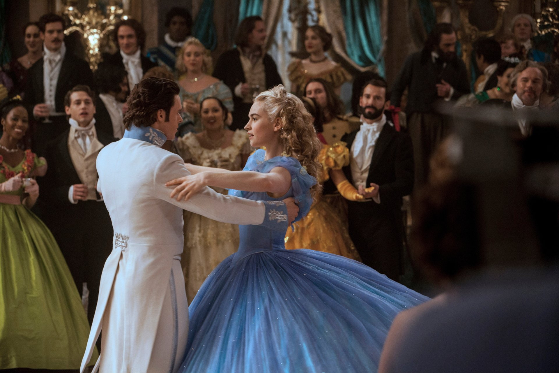 1080P, Lily James, Movie, Richard Madden, Cinderella (2015), HD Wallpaper